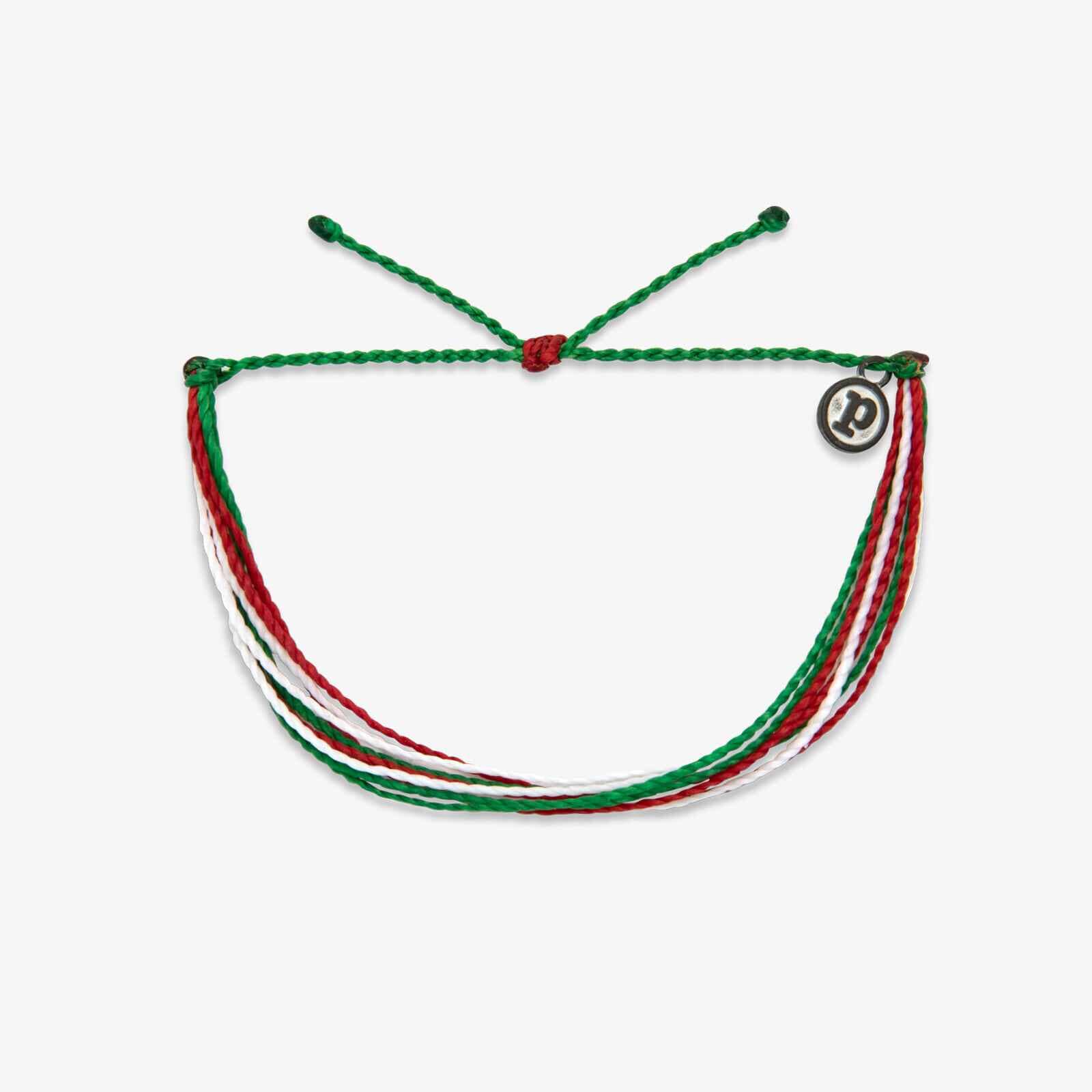 Red. Green & White Bracelet