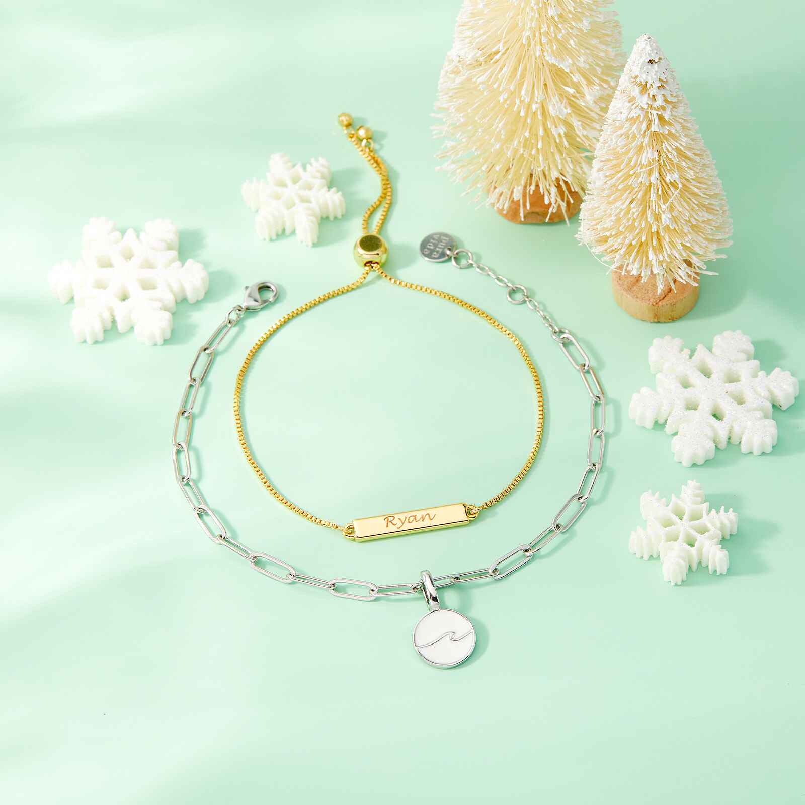 Engravable Double-Sided Bar Bracelet - Image 11