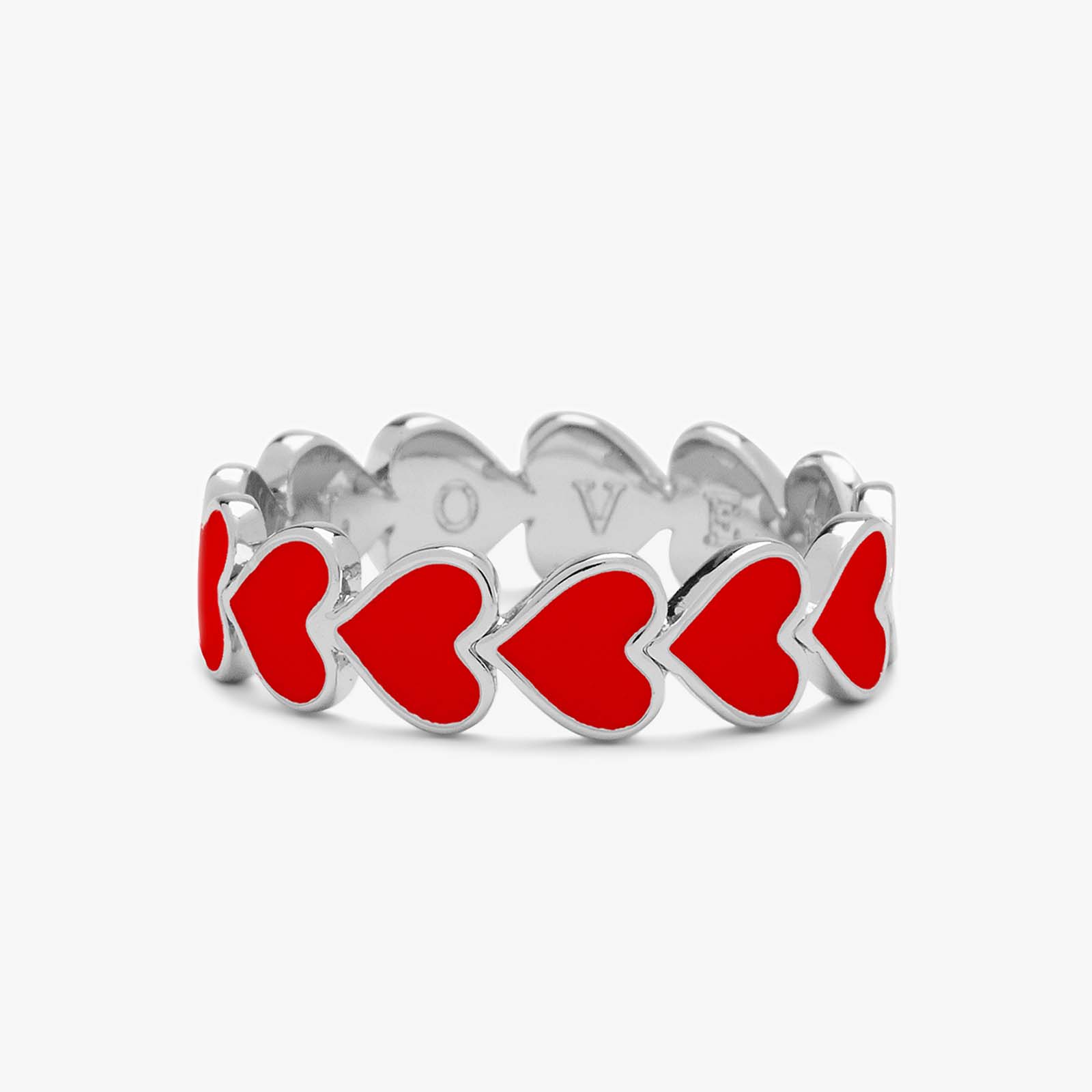Love Hearts Band Ring - Image 2