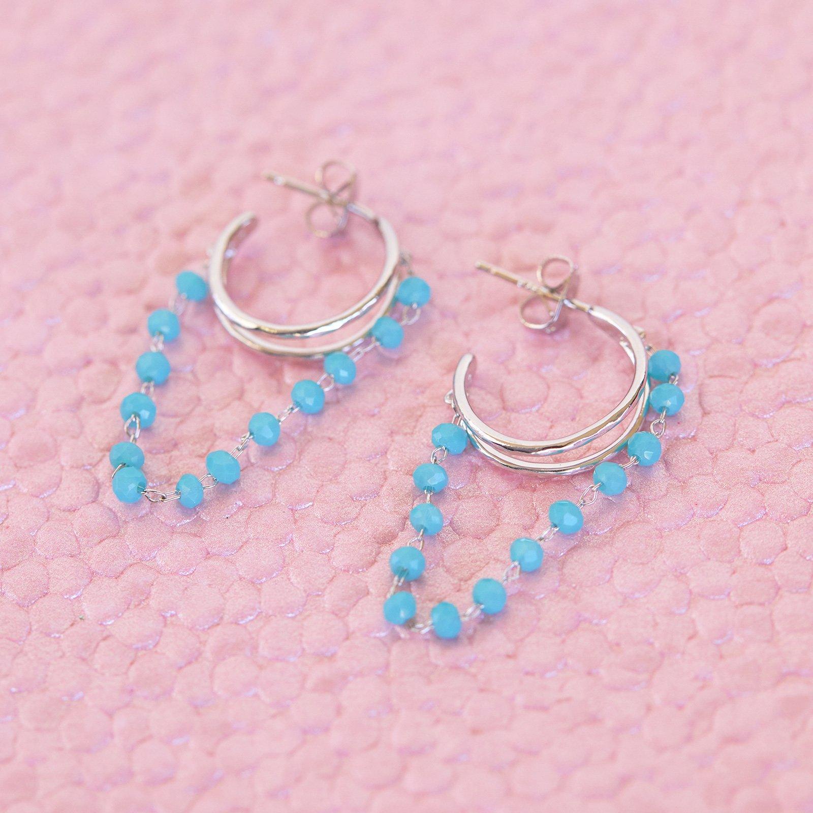 Neon Chain Hoop Earring - Image 4