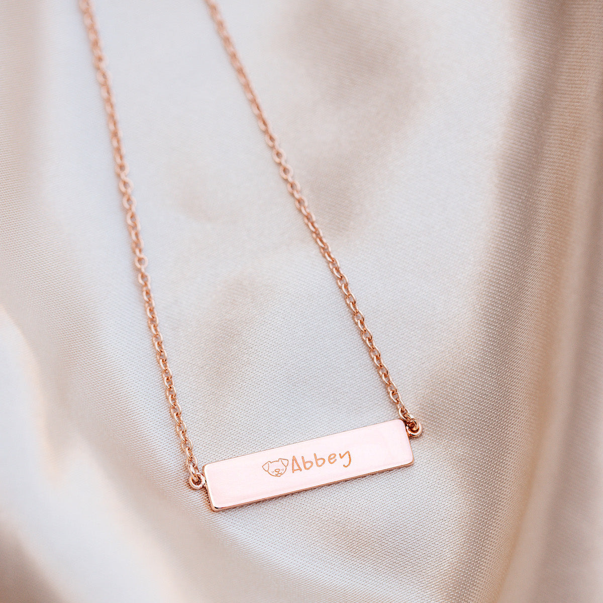 Engravable Bar Necklace - Image 12