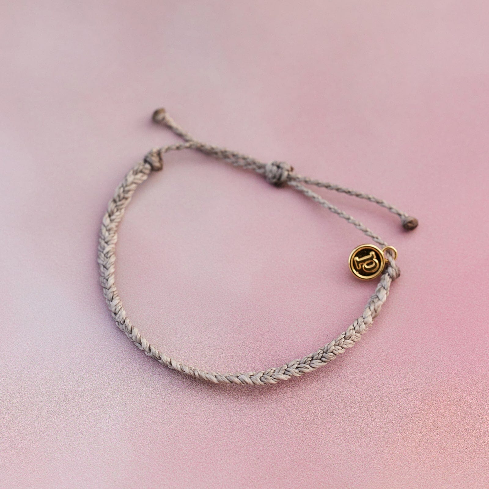 Light Grey Mini Braided Bracelet - Image 2