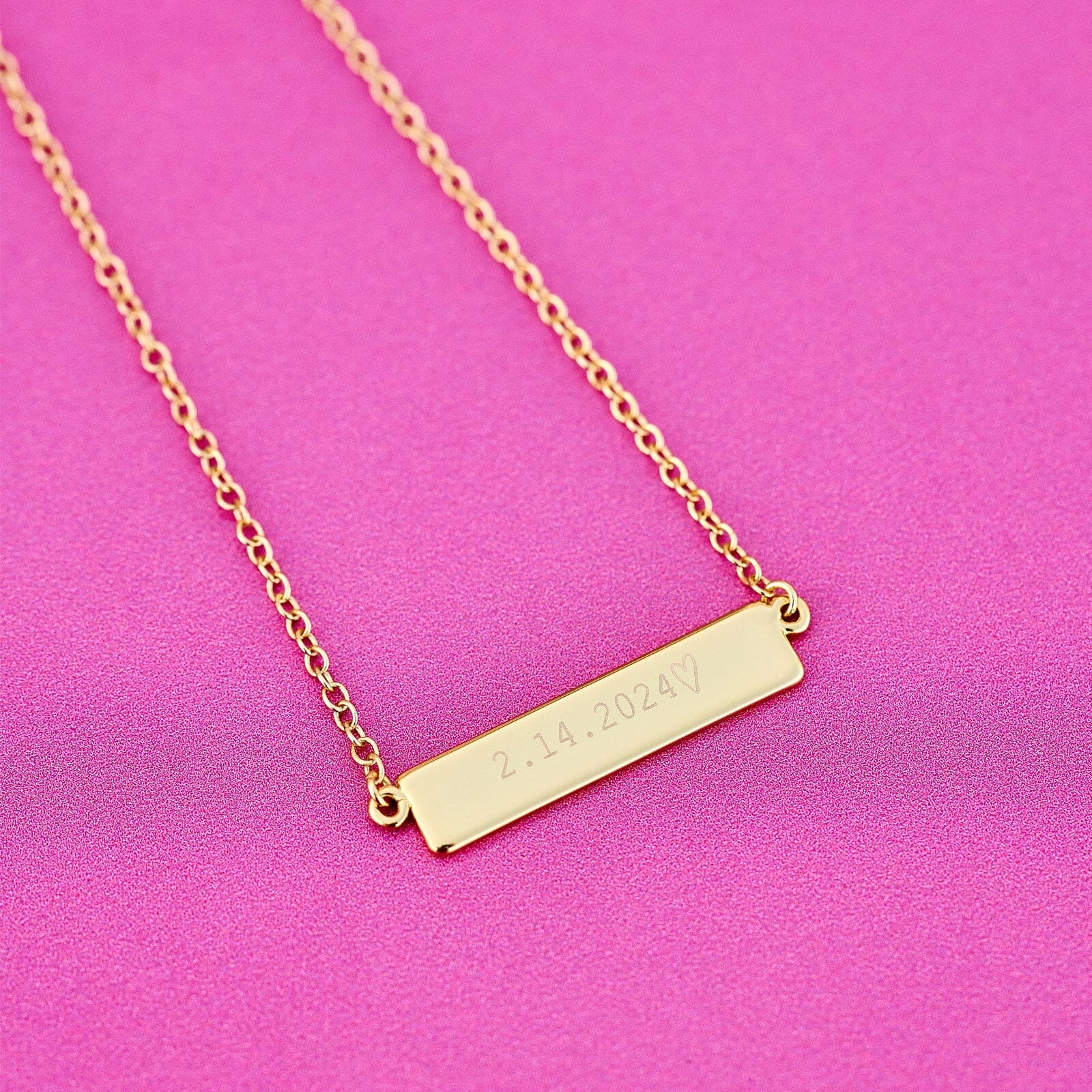 Engravable Bar Necklace - Image 16