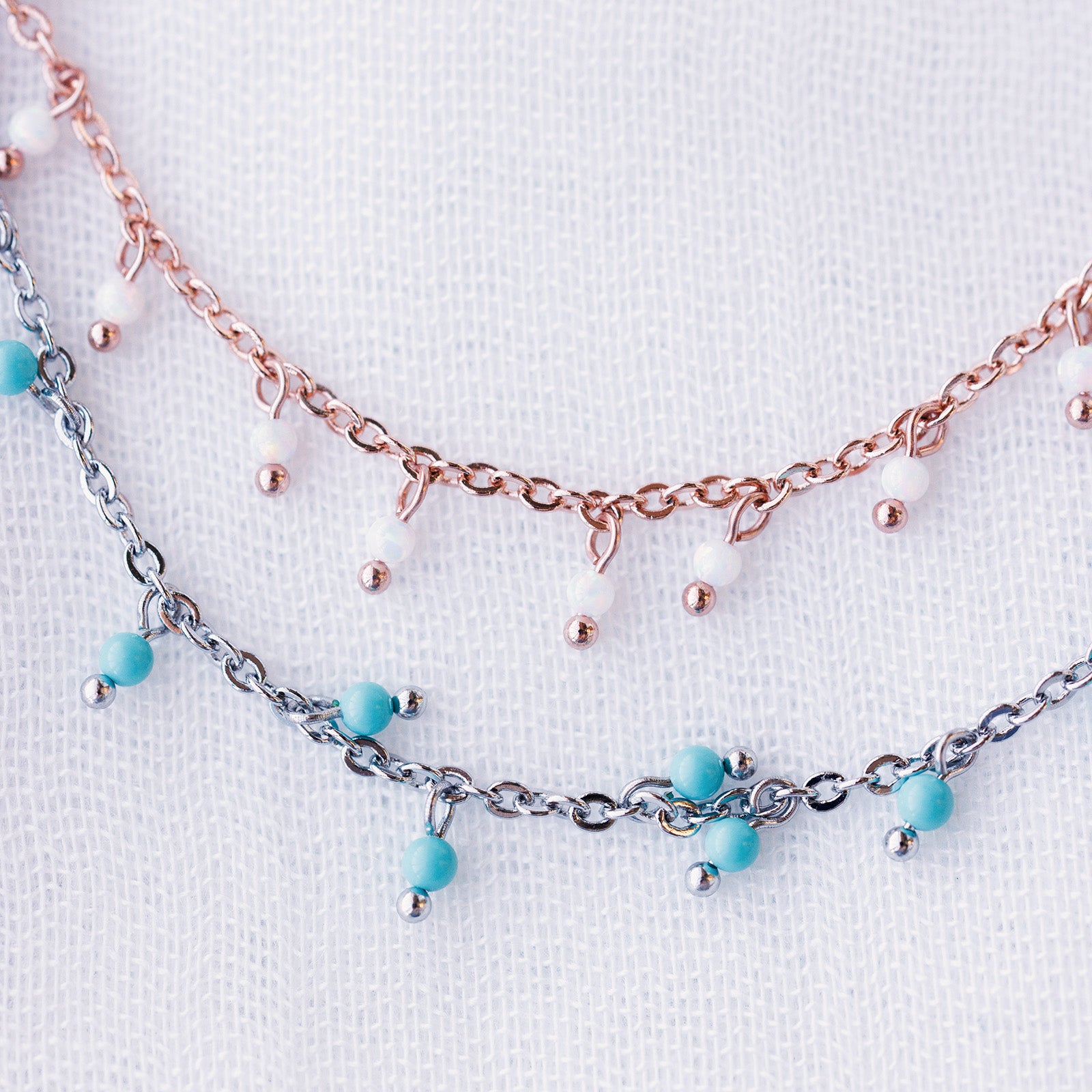 Floating Gemstone Anklet - Image 6