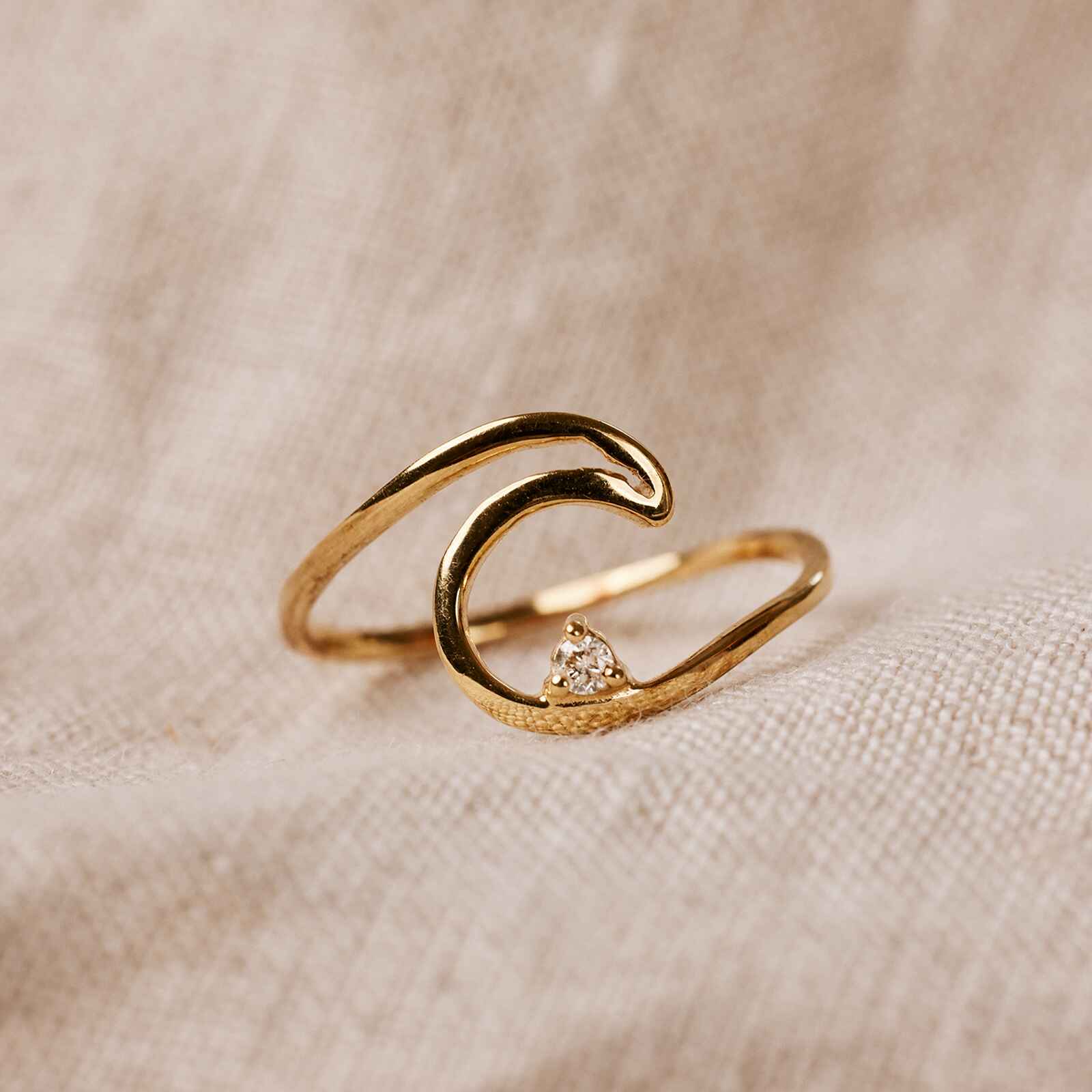 Diamond Wave Ring - Image 2