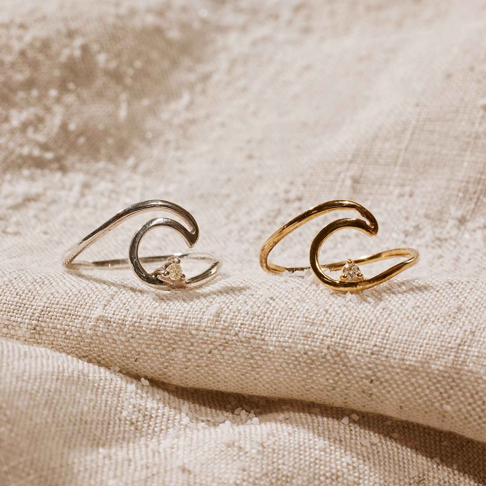 Diamond Wave Ring - Image 4