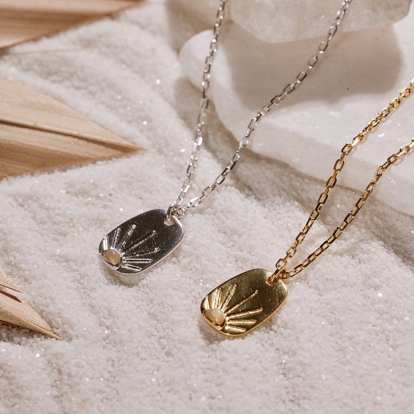 Sunshine Tag Chain Necklace - Image 5