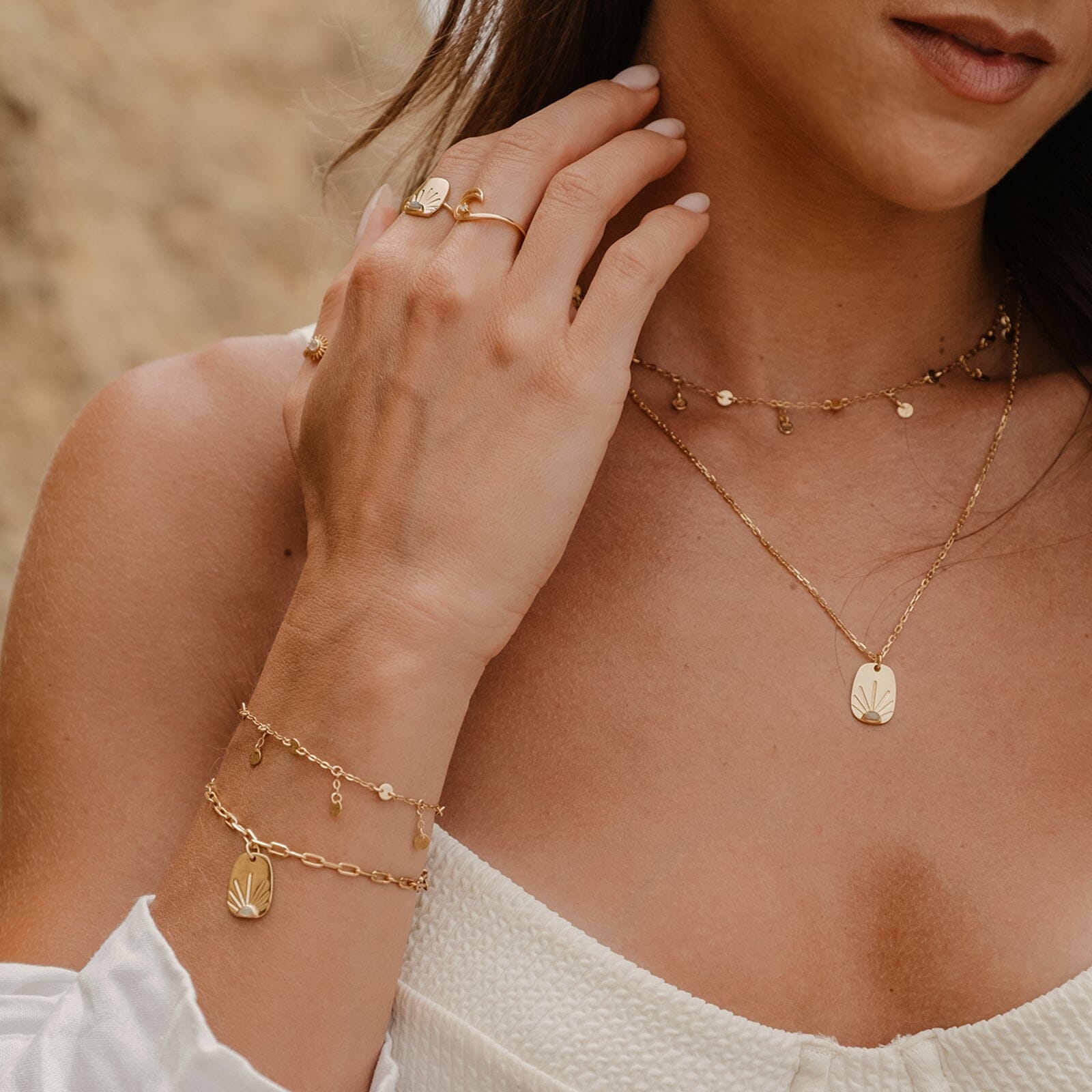 Sunshine Tag Chain Bracelet - Image 4