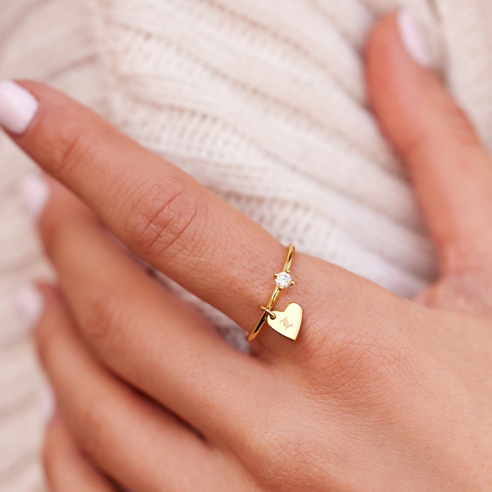 Engravable Heart Ring - Image 2