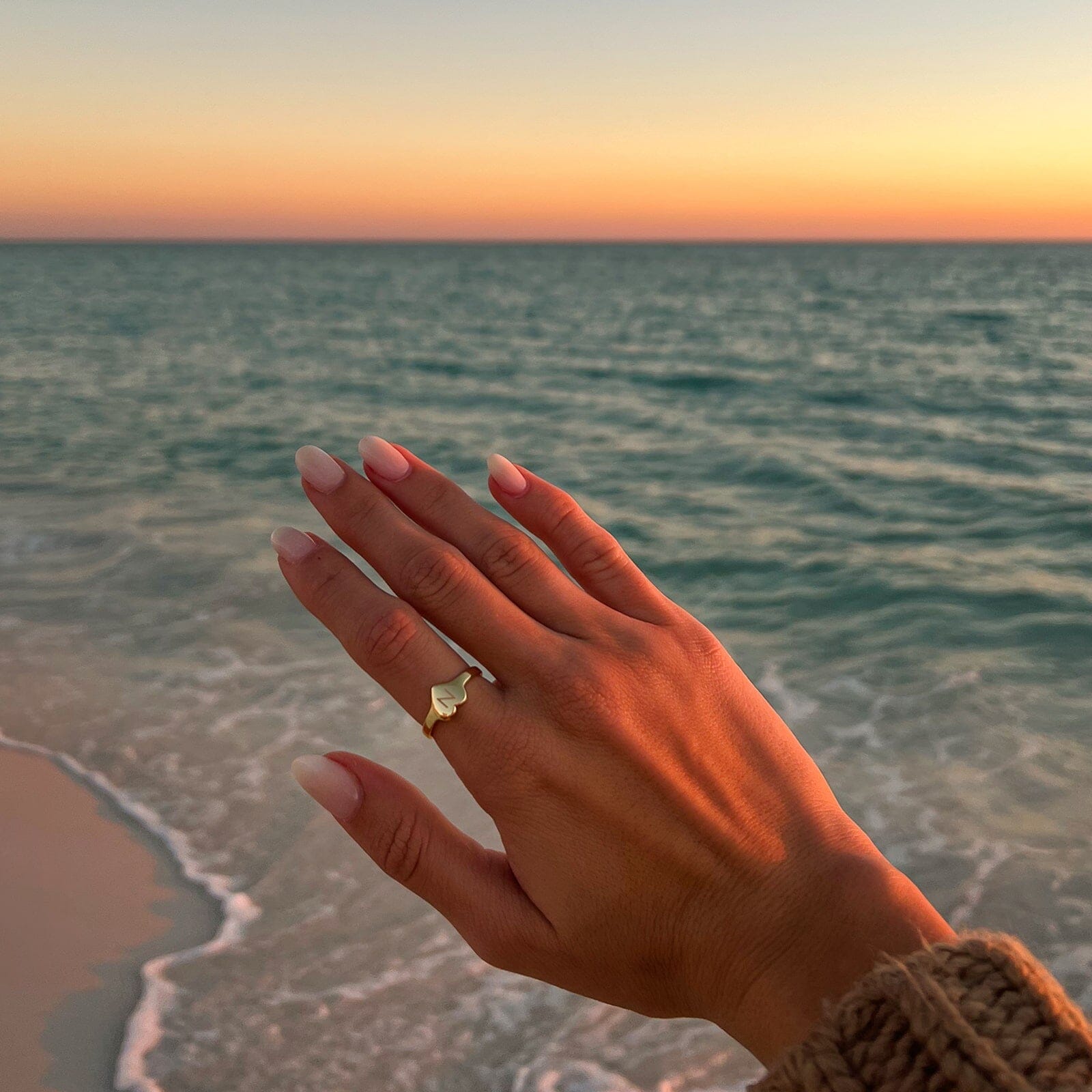 Engravable One Heart Ring - Image 3