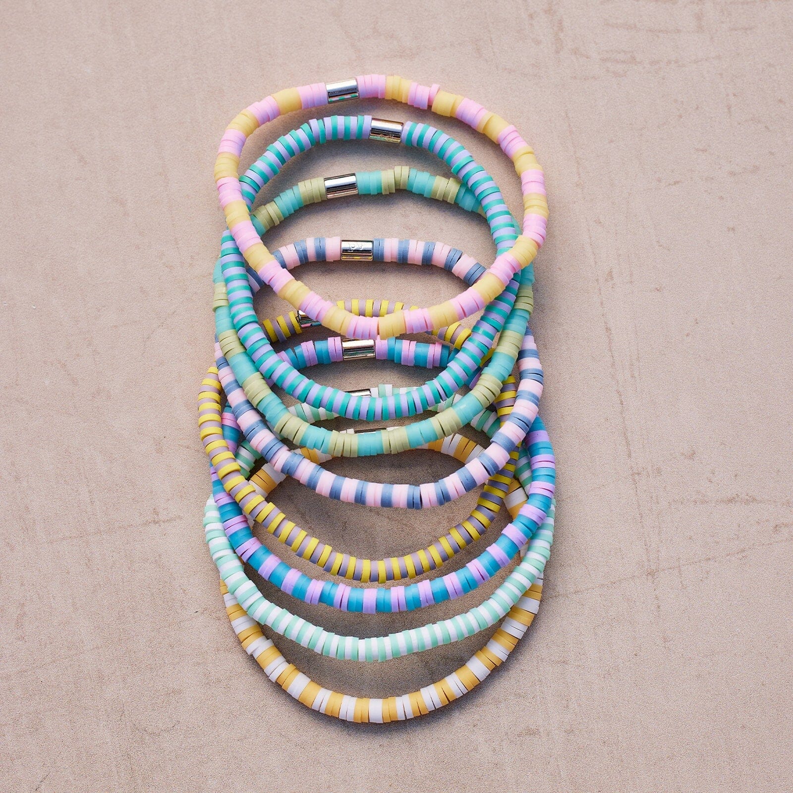 Vacation Vibes Bright Stretch Bracelet Set of 8 - Image 2