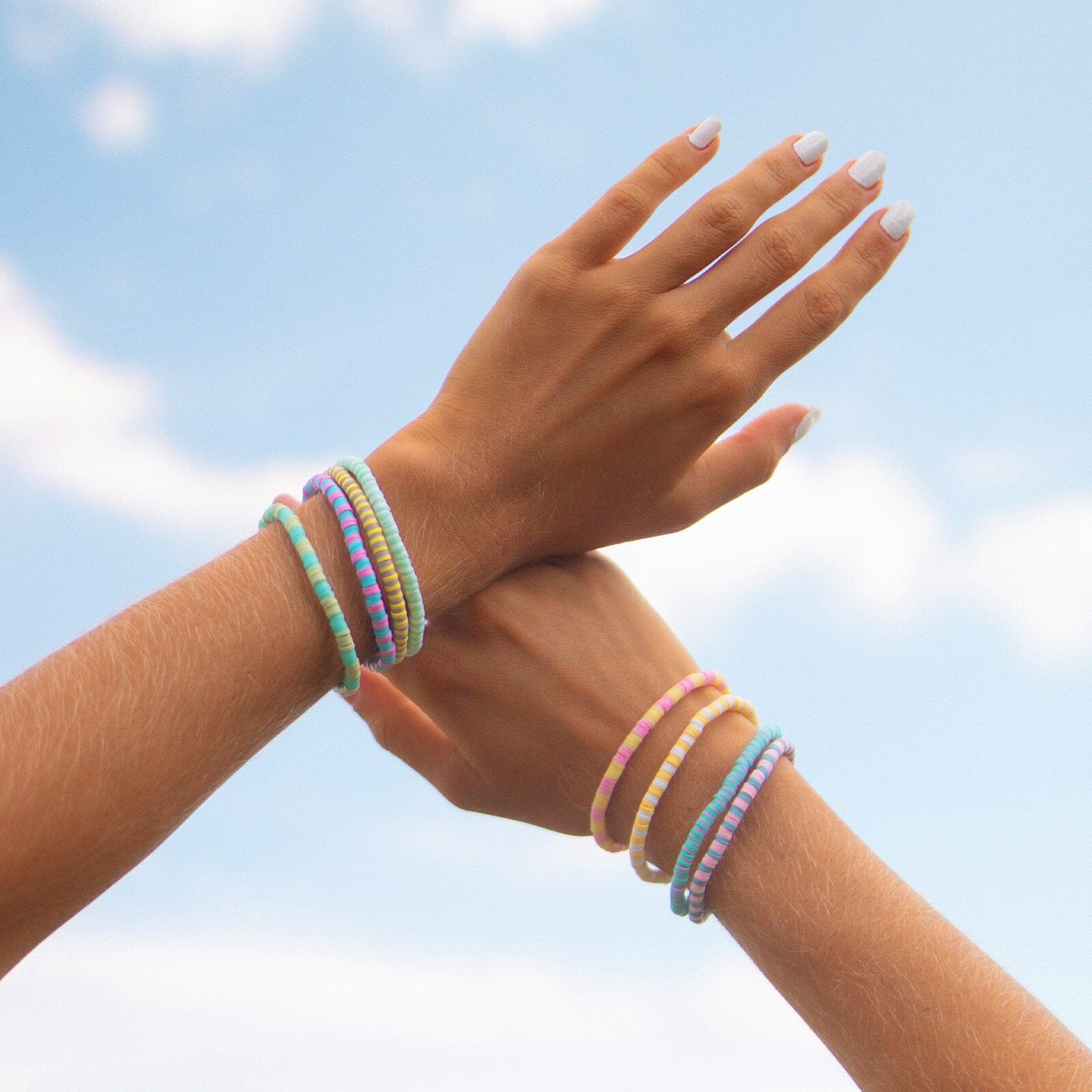 Vacation Vibes Bright Stretch Bracelet Set of 8 - Image 8