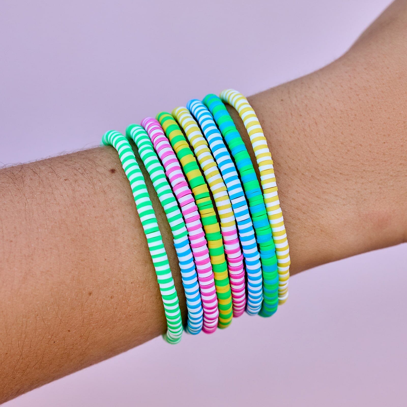 Neon Daze Stretch Bracelet Set of 8 - Image 2