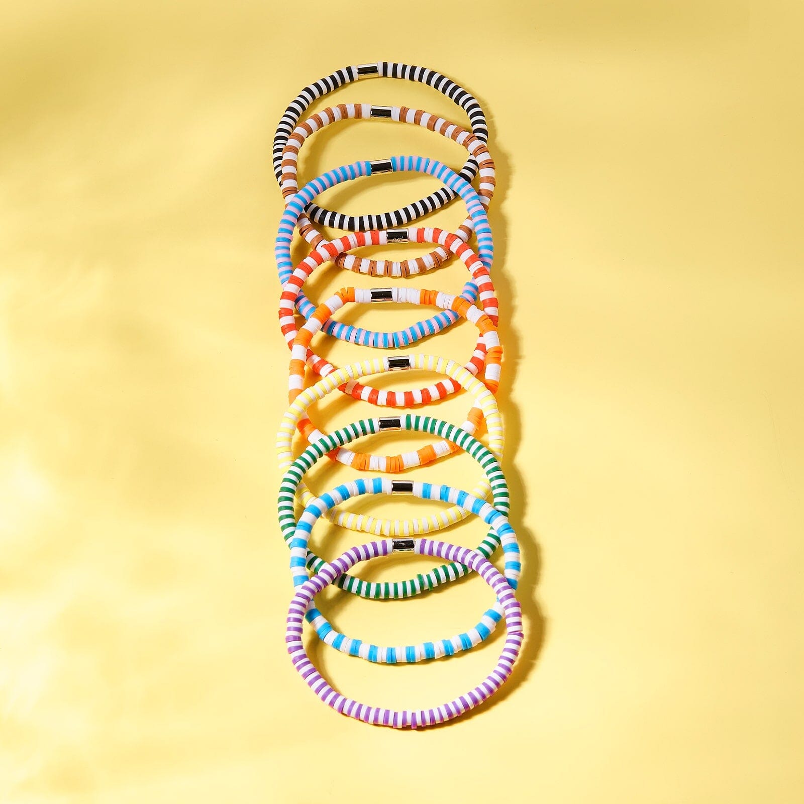 Rainbow Stretch Bracelet Set of 8 - Image 2