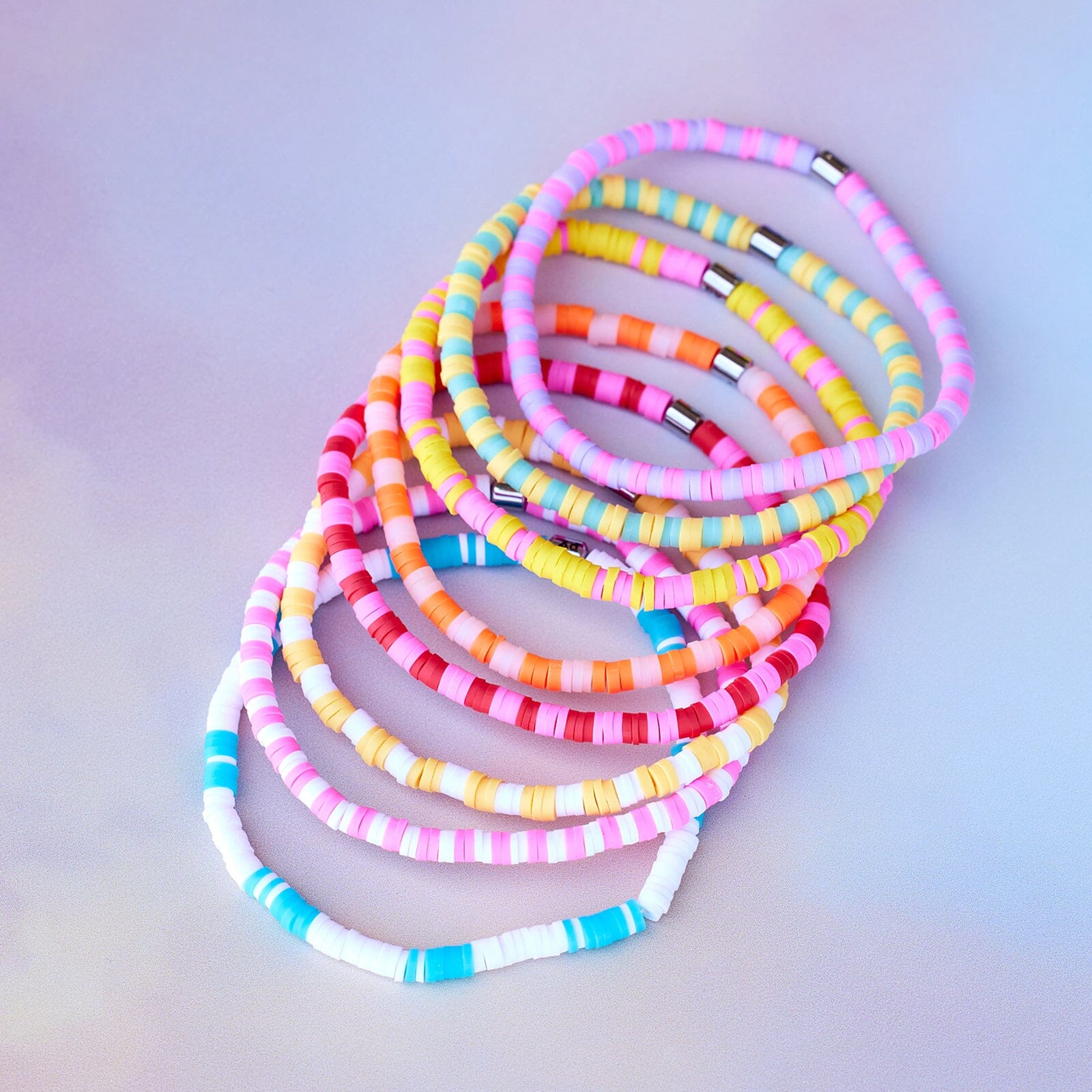 Vacation Vibes Stretch Bracelet Set of 8 - Image 5