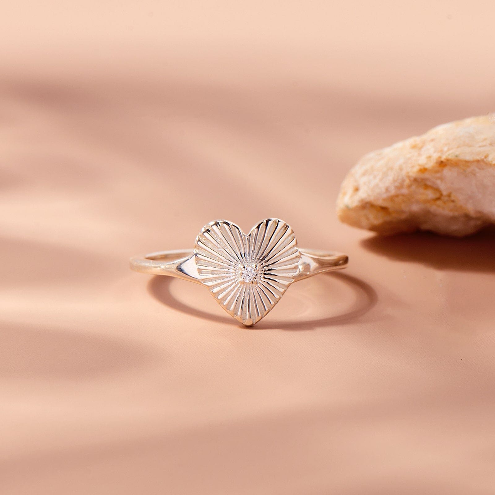 Sunburst Heart Ring - Image 2