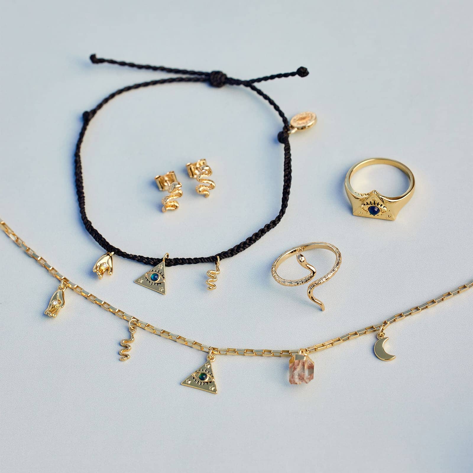 Mystics Mixed Gold Charm Bracelet - Image 5
