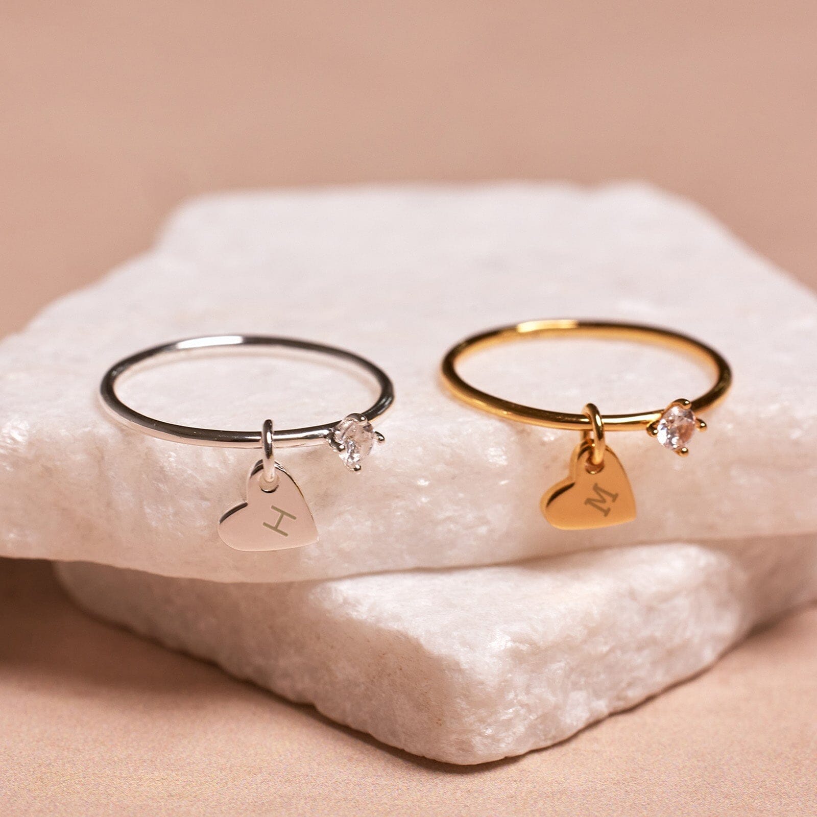 Demi-Fine Engravable Heart Ring - Image 5
