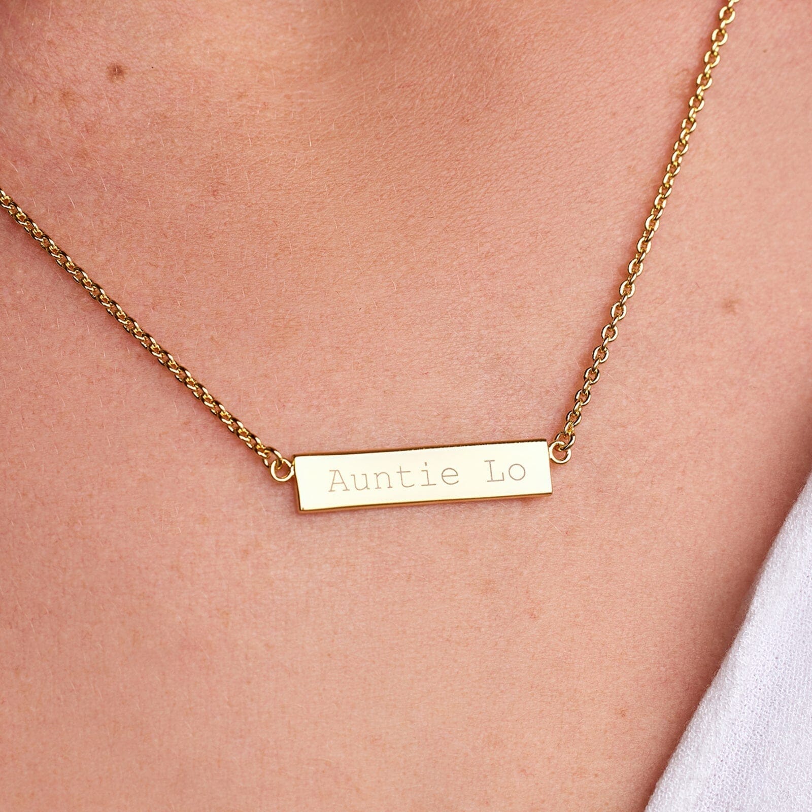 Demi-Fine Engravable Bar Necklace - Image 11