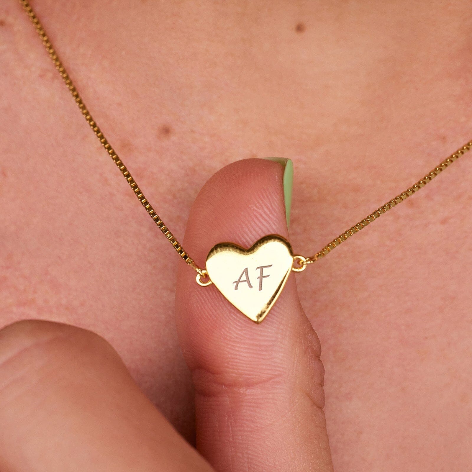 Demi-Fine Engravable Heart Choker - Image 4