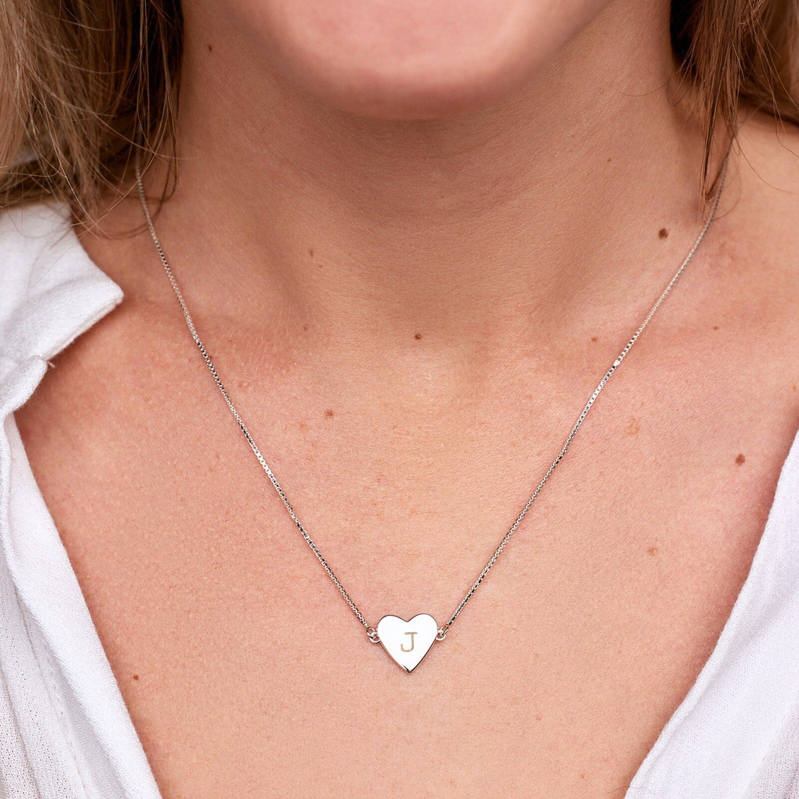 Demi-Fine Engravable Heart Choker - Image 3