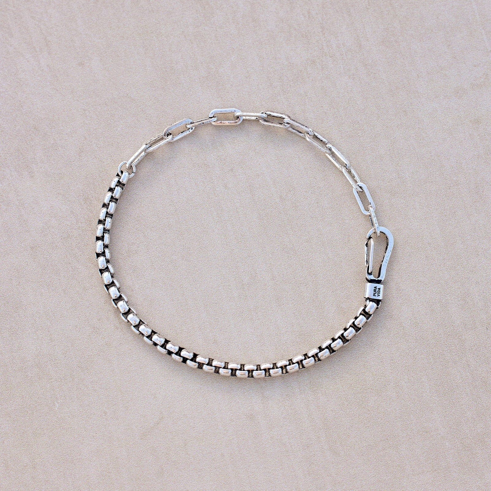 Men's Carabiner Clasp Chain Bracelet - Image 12