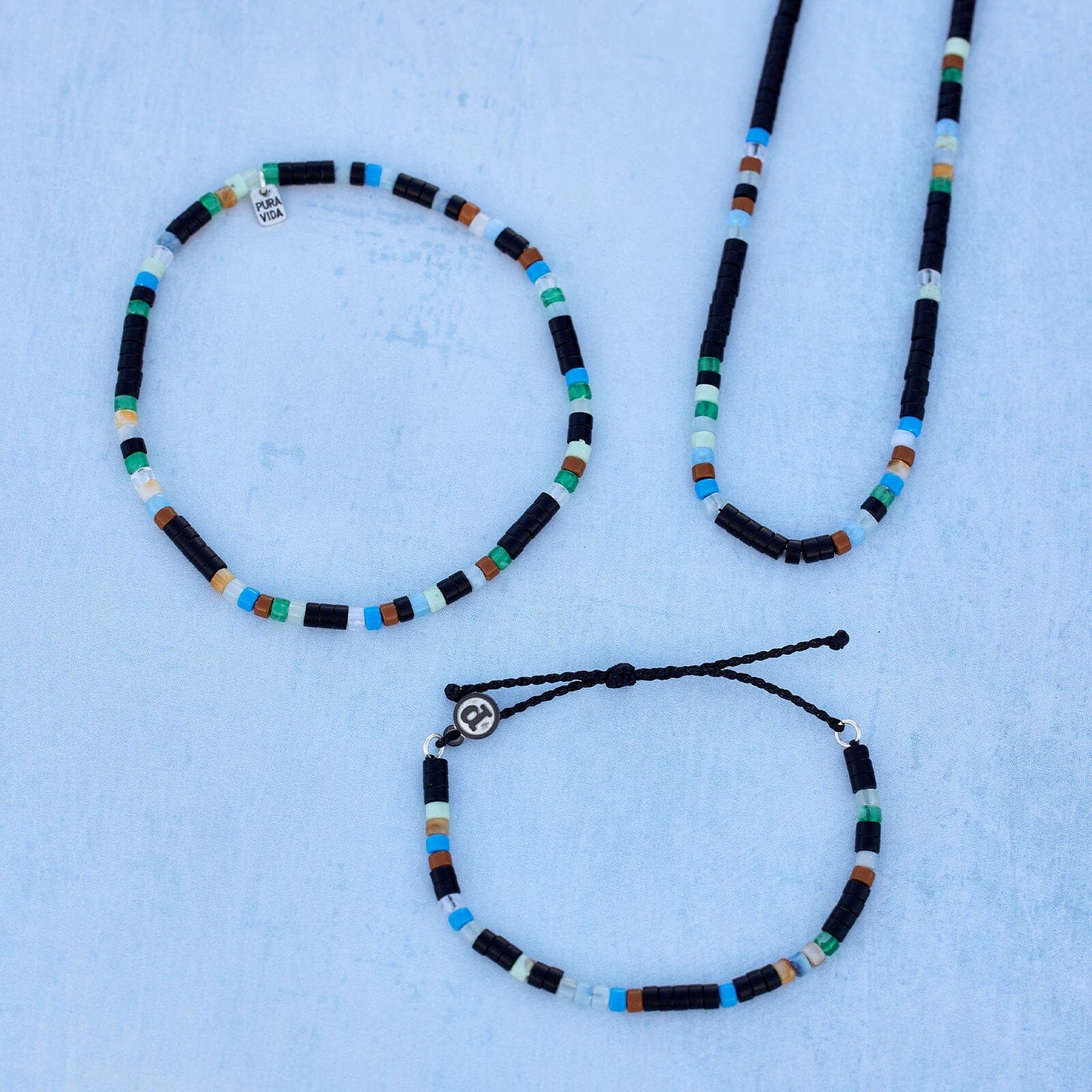 Men's Mixed Seed Bead Necklace - Image 5