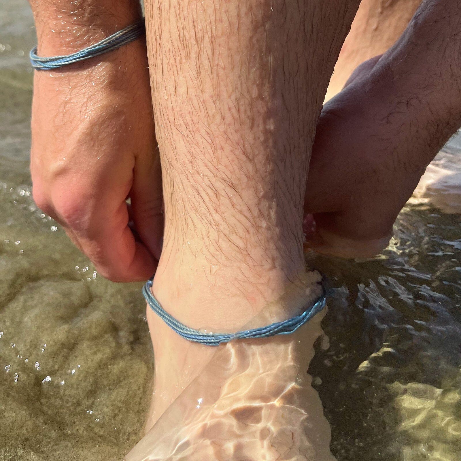 Men's Alpine Blue Anklet - Image 7