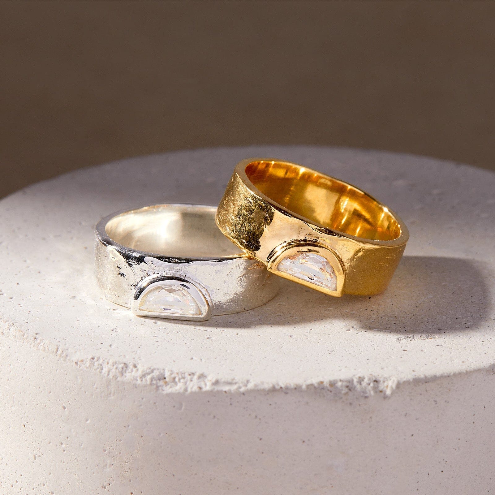 Stone Cigar Band Ring - Image 4