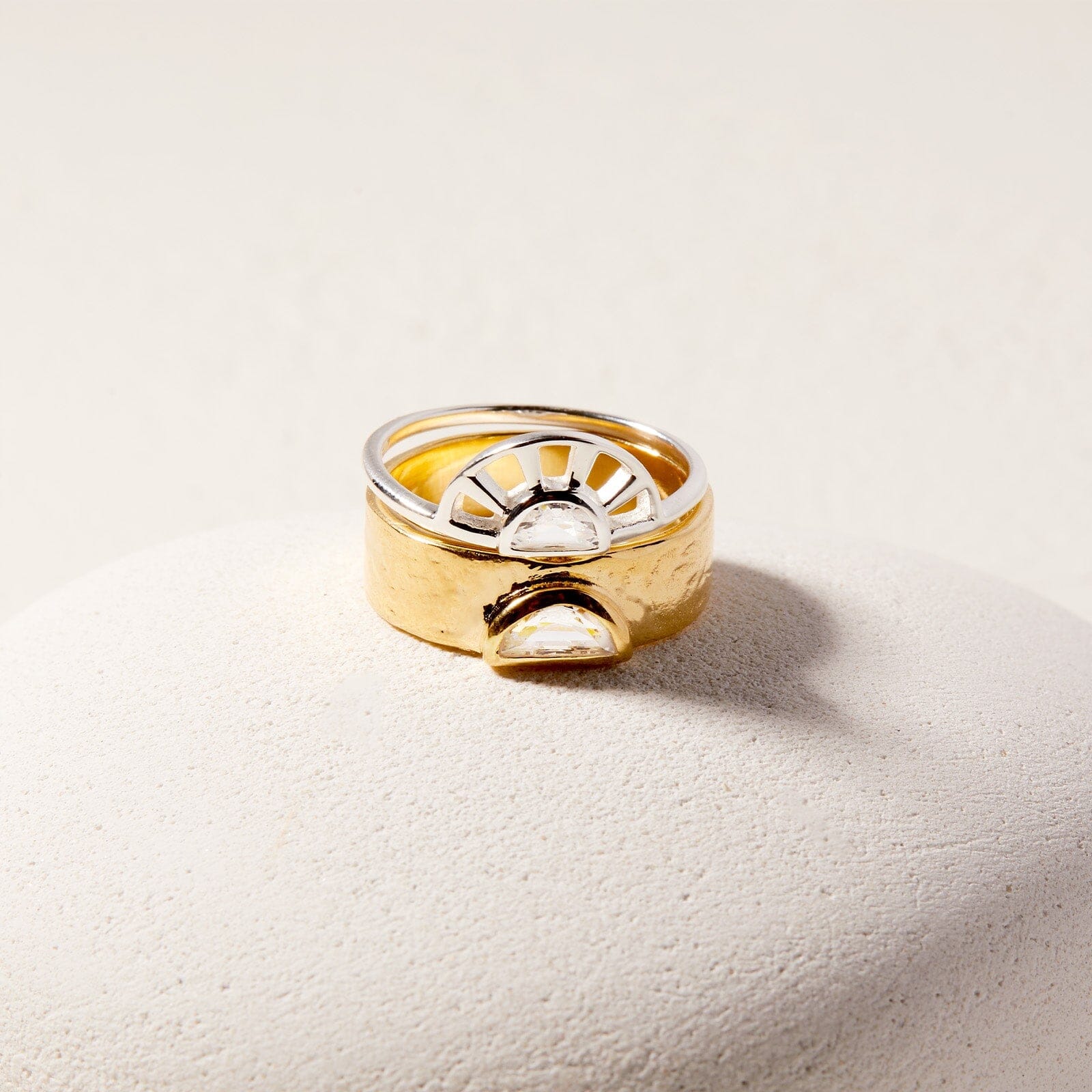 Stone Cigar Band Ring - Image 6