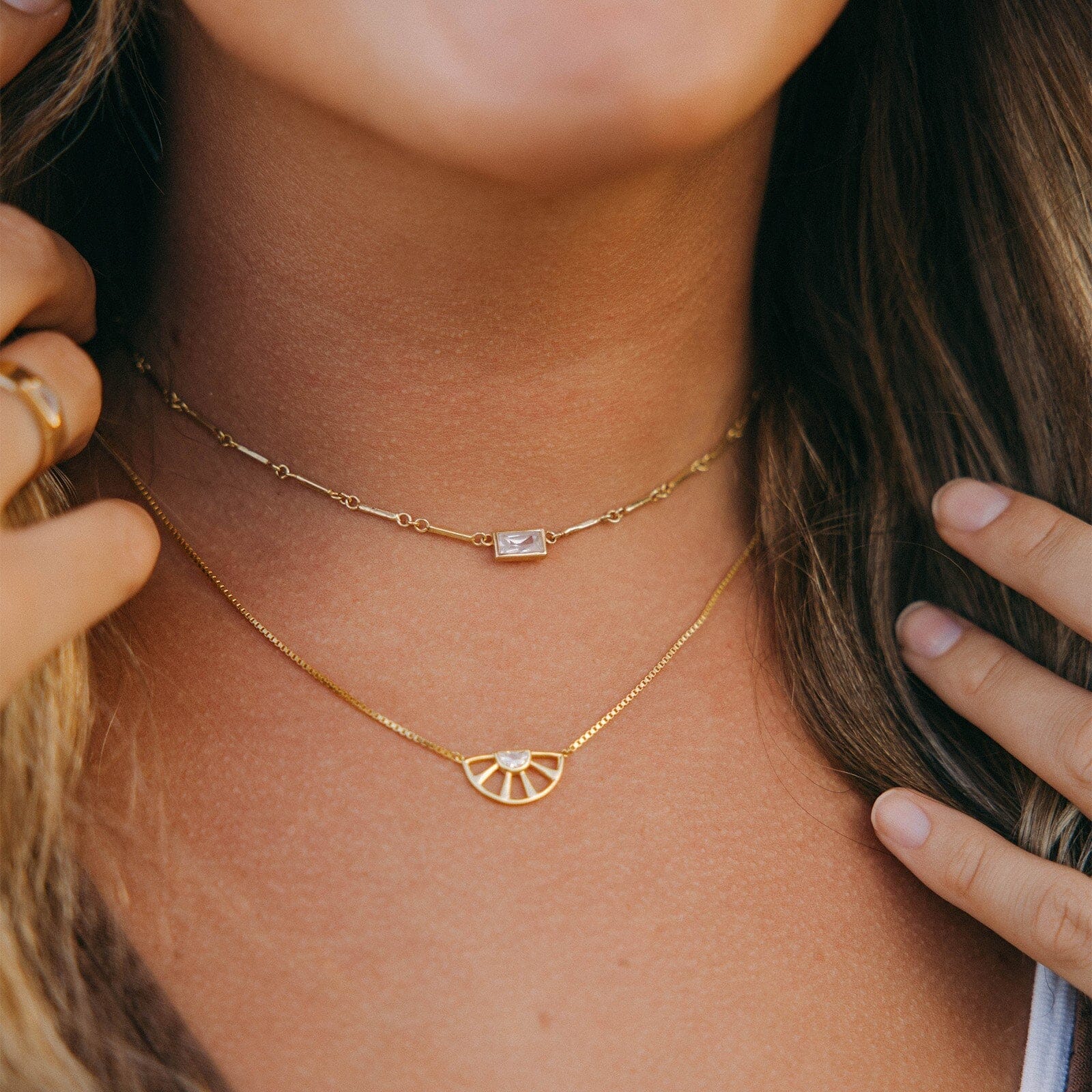 Baguette Bar Chain Choker - Image 9
