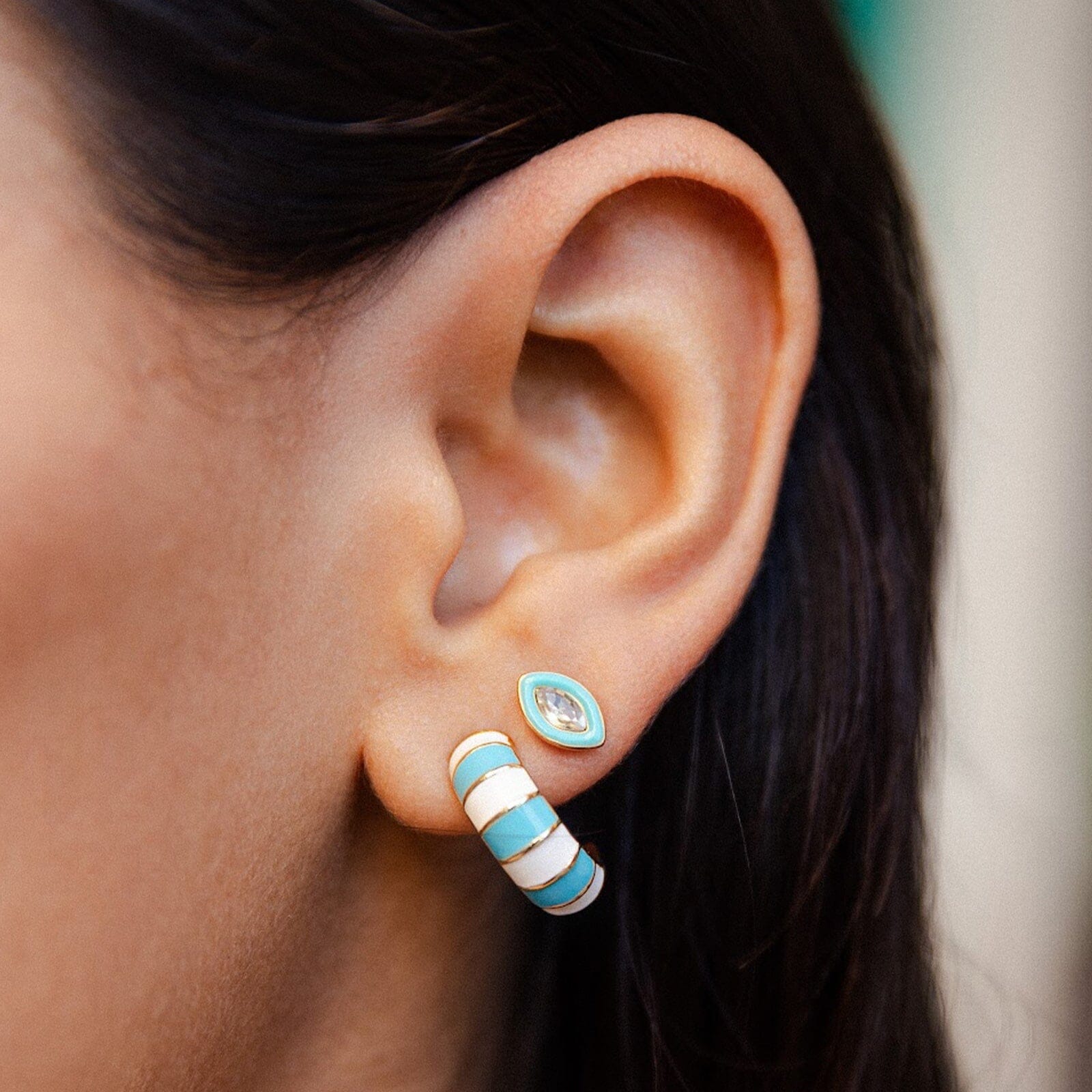 Cerulean Stud Earrings - Image 3