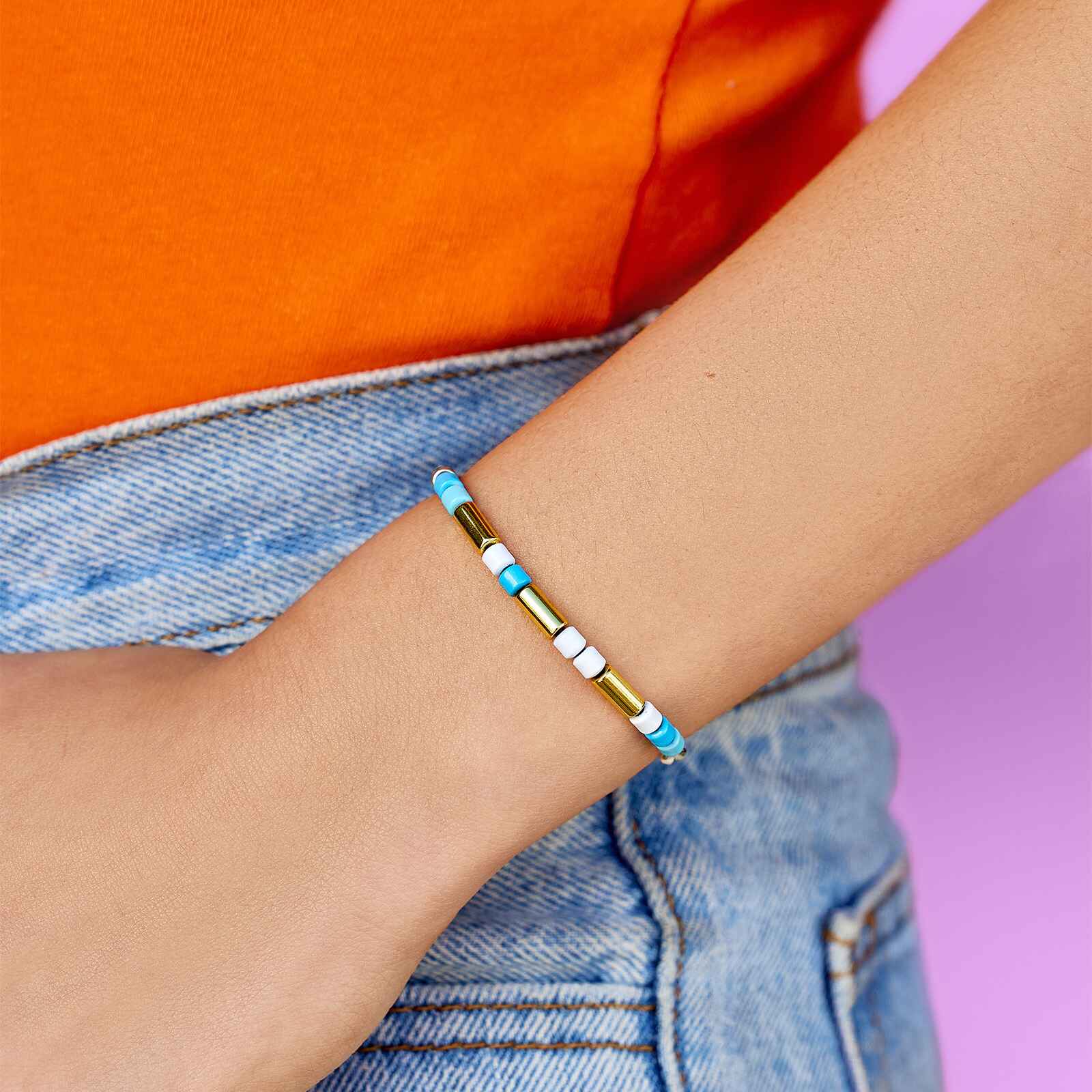 Undertow Enamel Bead Charm Bracelet - Image 2