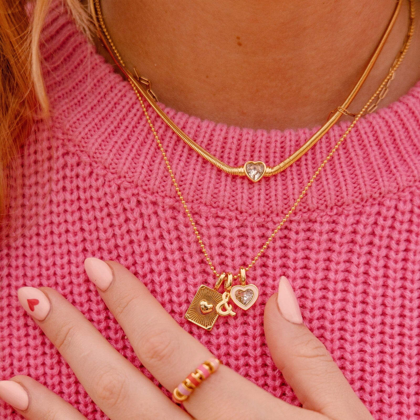 Rhinestone Heart Choker - Image 9