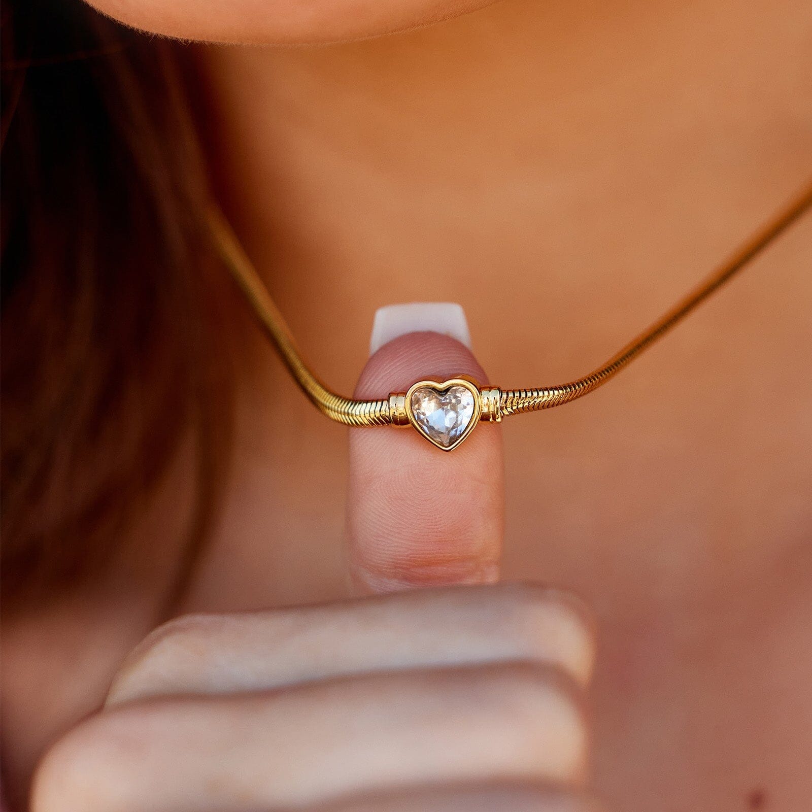 Rhinestone Heart Choker - Image 5