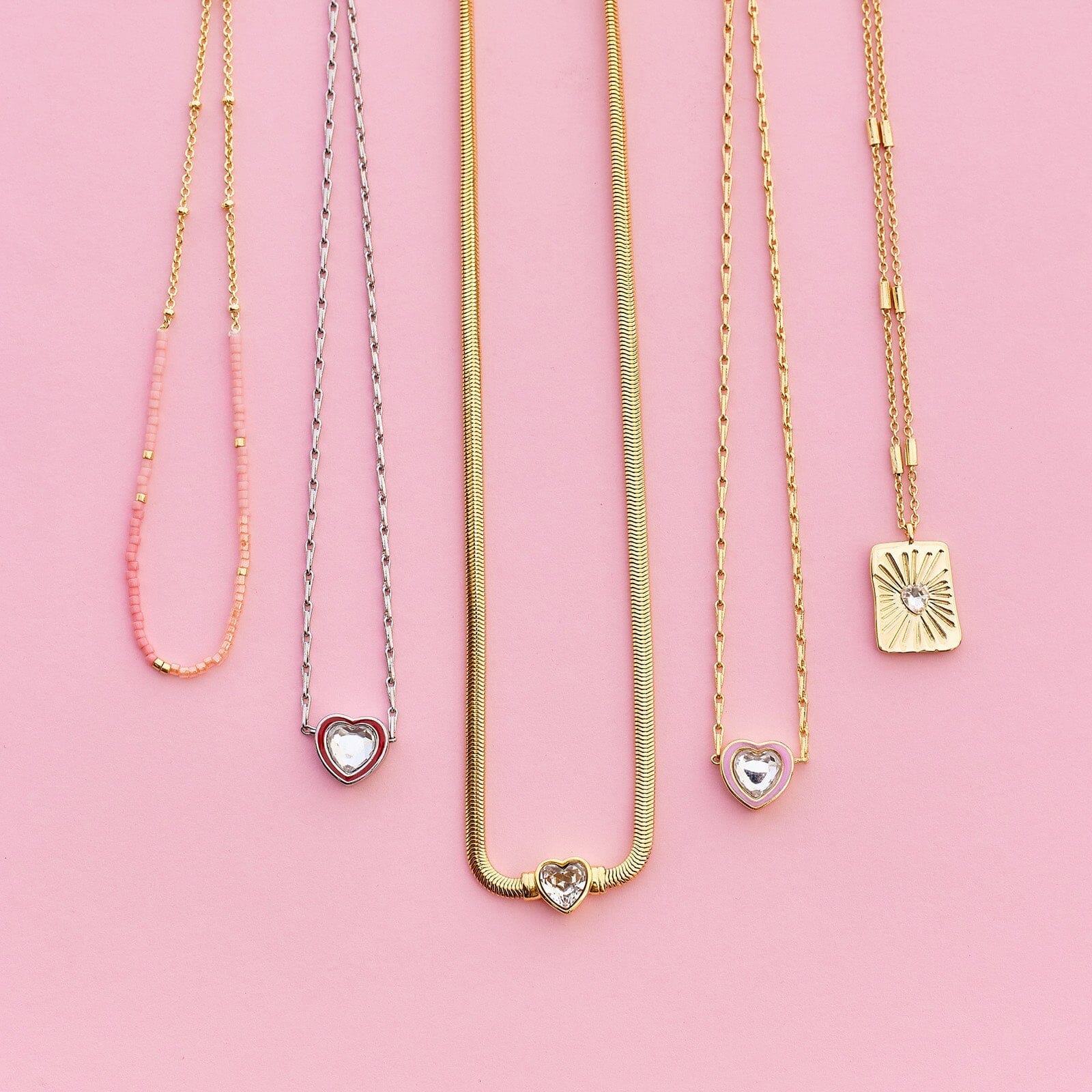 Rhinestone Heart Choker - Image 6