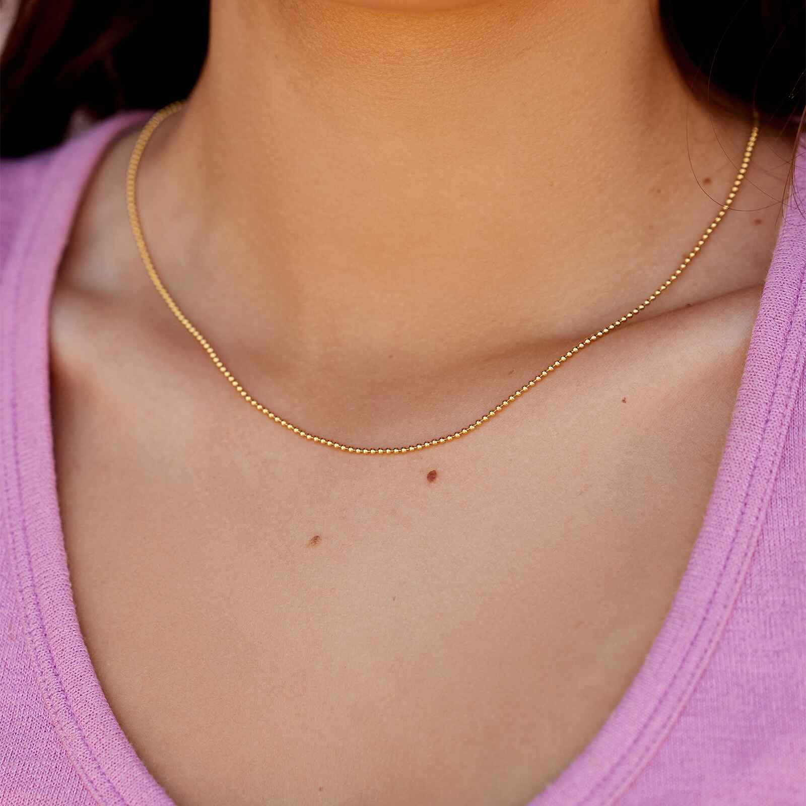 Harper Ball Chain Necklace - Image 4