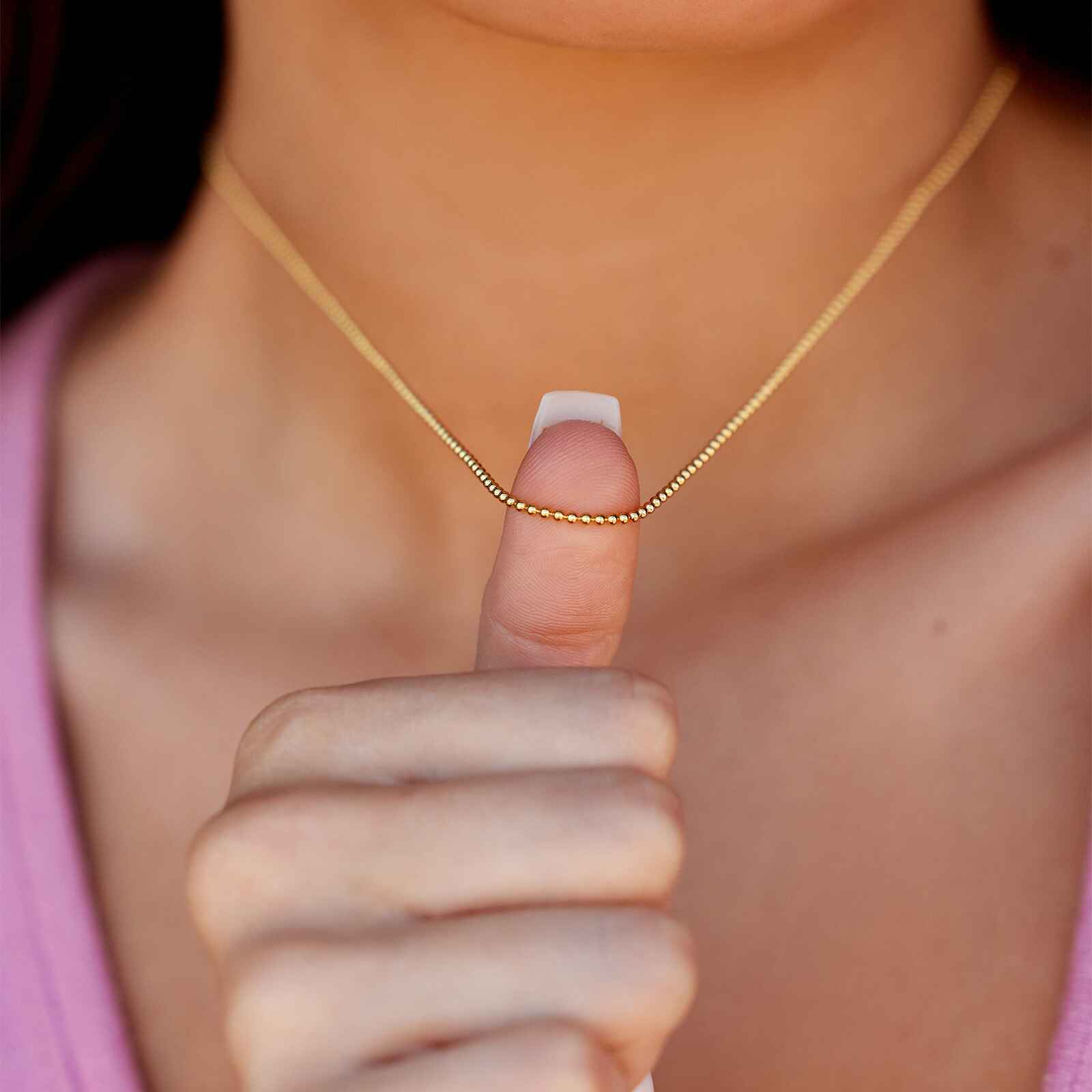 Harper Ball Chain Necklace - Image 5
