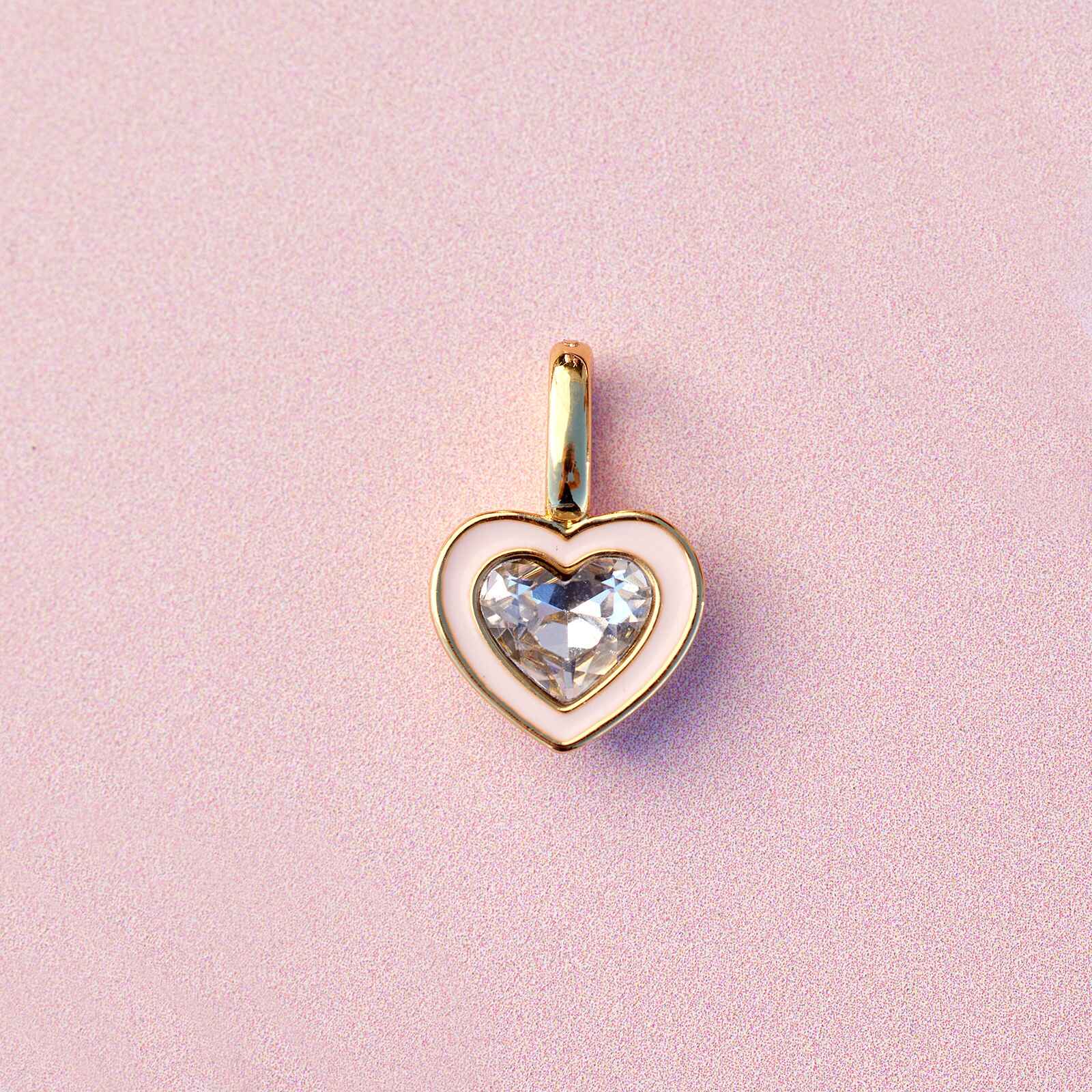 Harper Stone & Enamel Heart Charm - Image 2