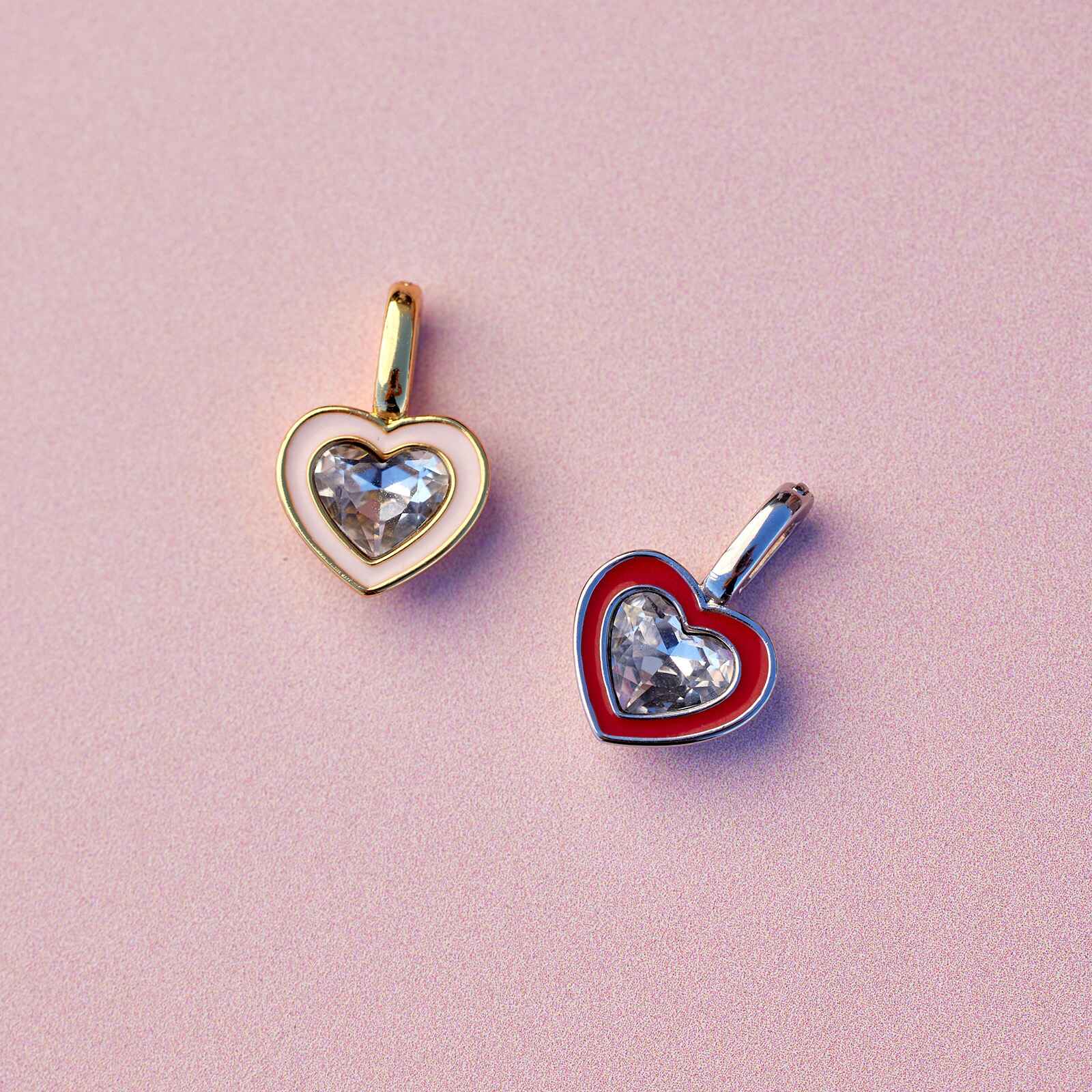 Harper Stone & Enamel Heart Charm - Image 3