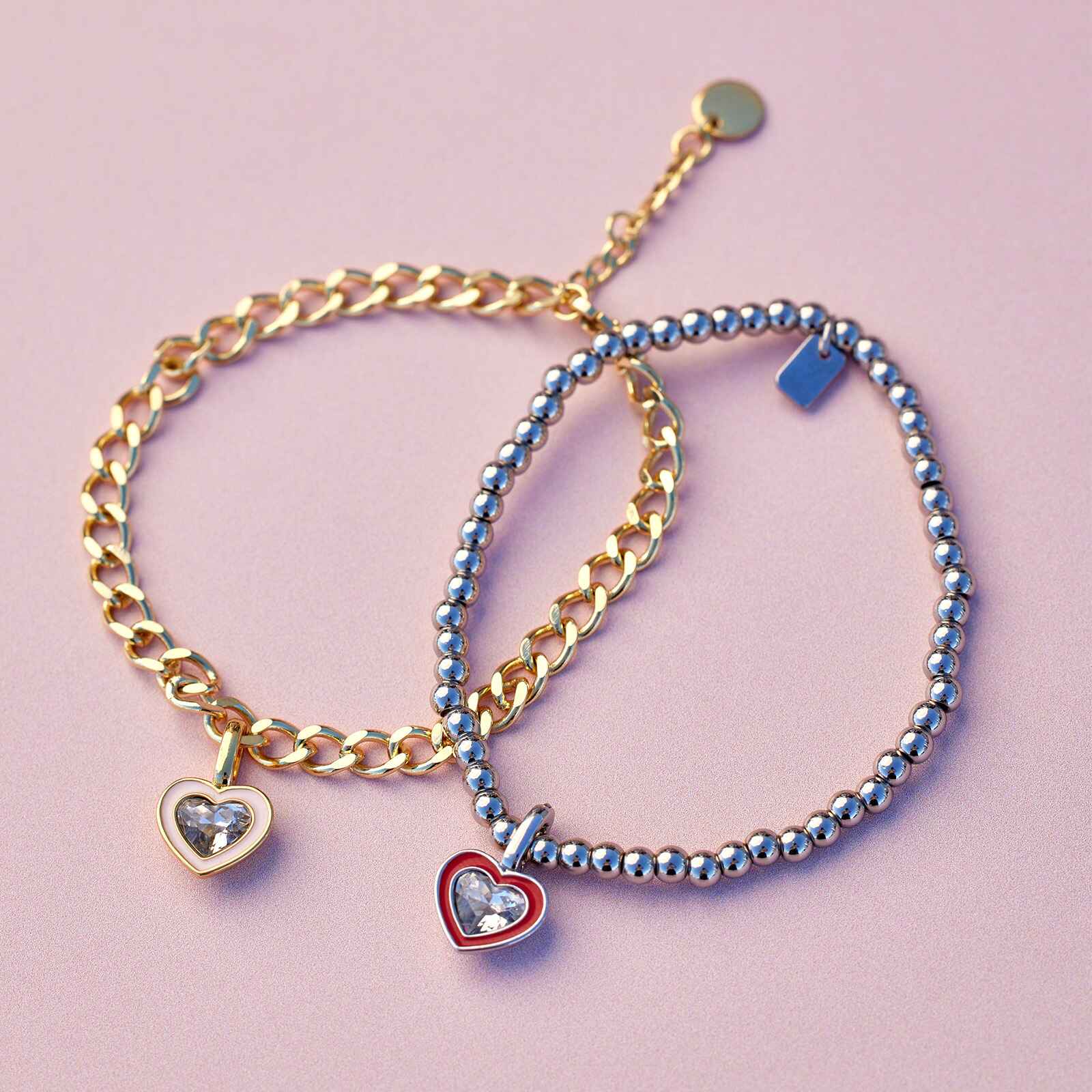 Harper Stone & Enamel Heart Charm - Image 4