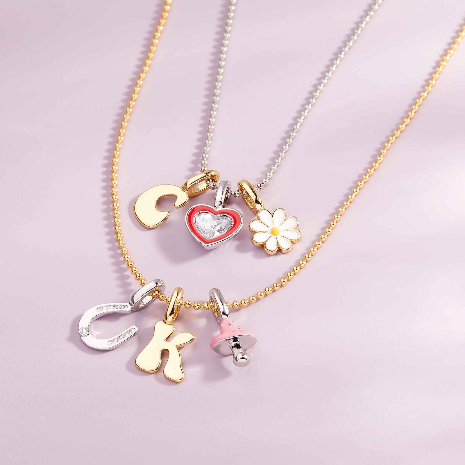 Harper Stone & Enamel Heart Charm - Image 15