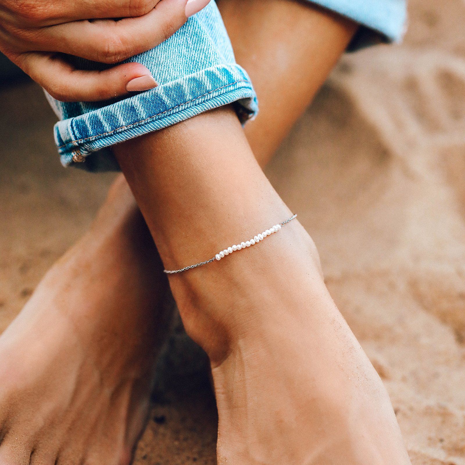 Freshwater Pearl Anklet - Image 4