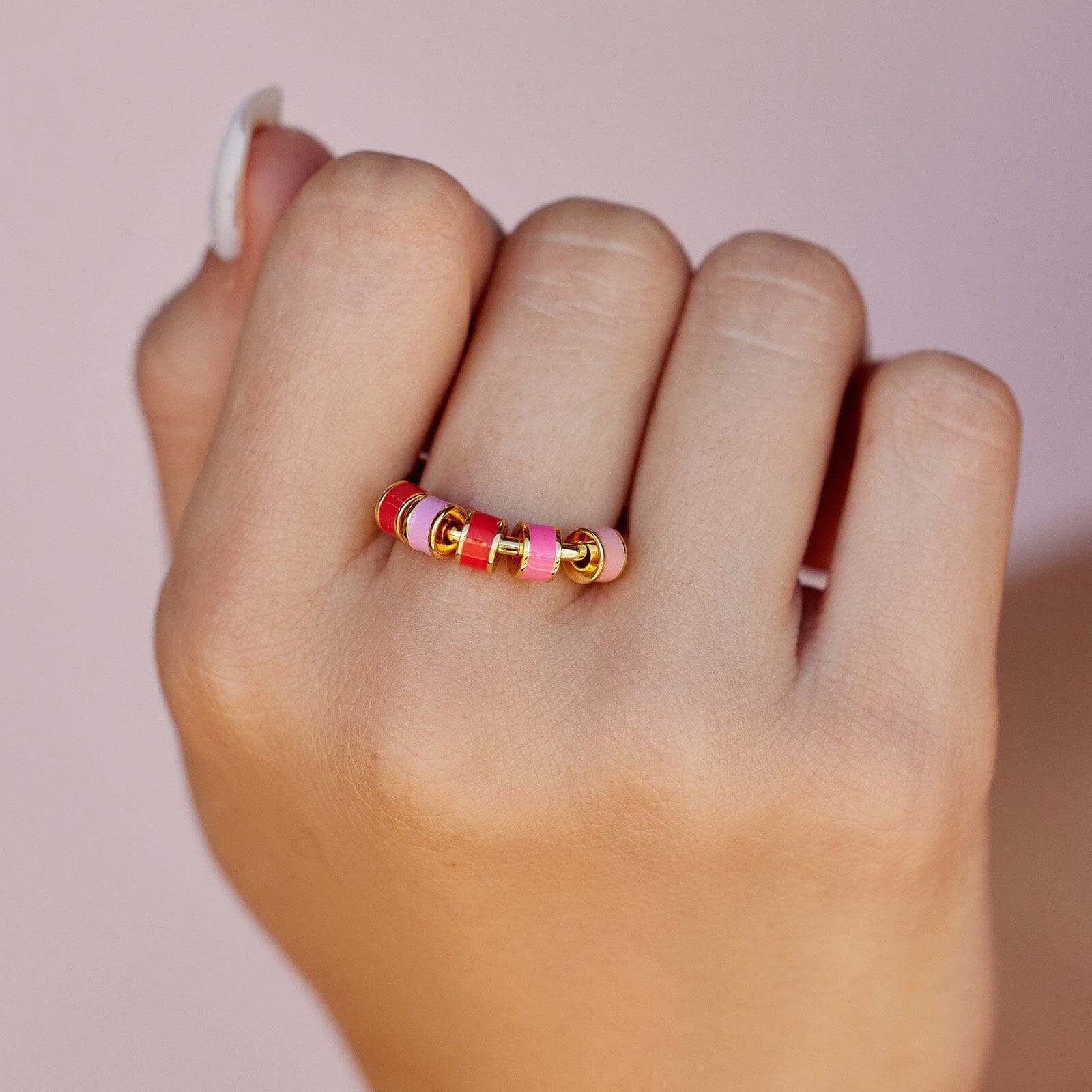 Enamel Bead Fidget Ring - Image 10