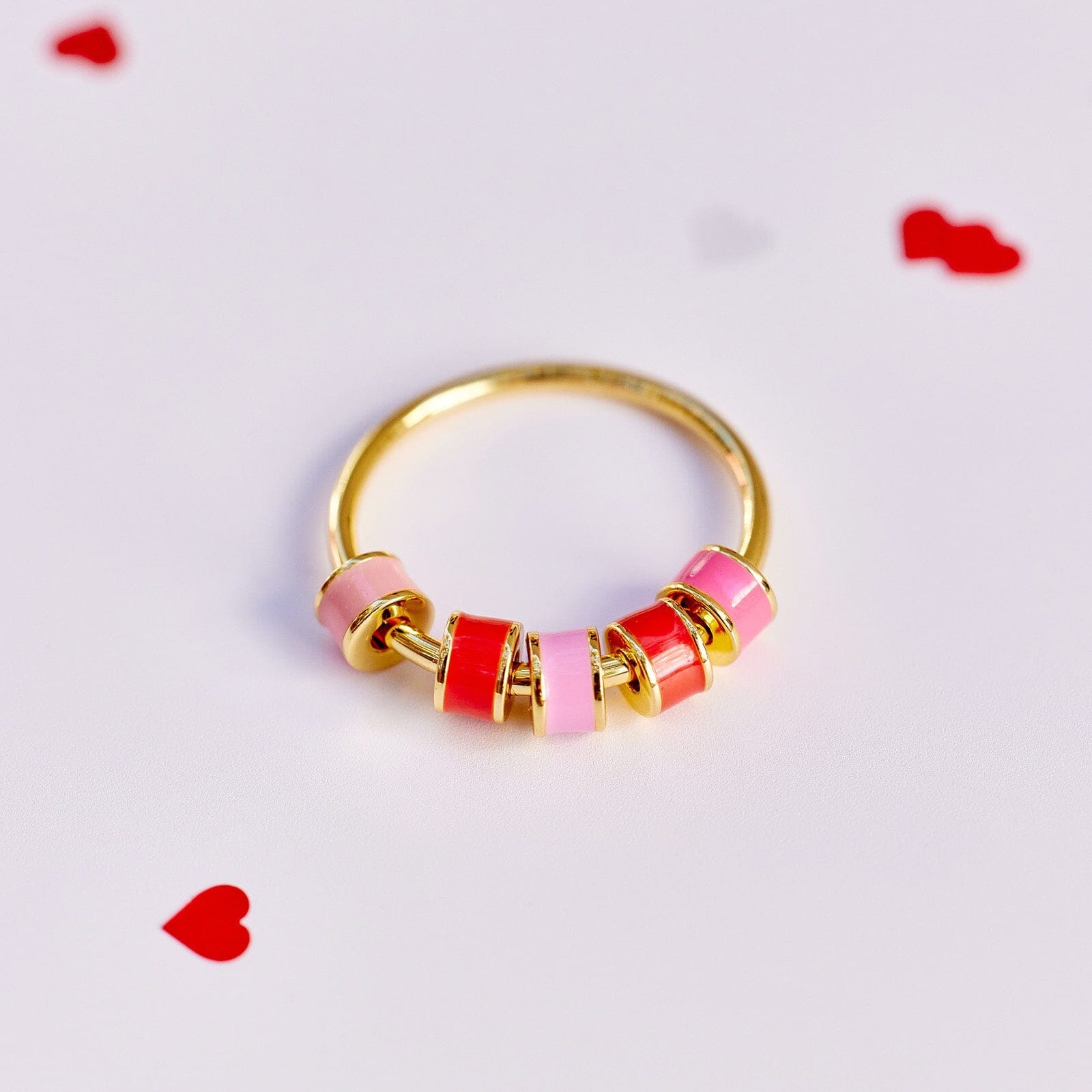 Enamel Bead Fidget Ring - Image 2