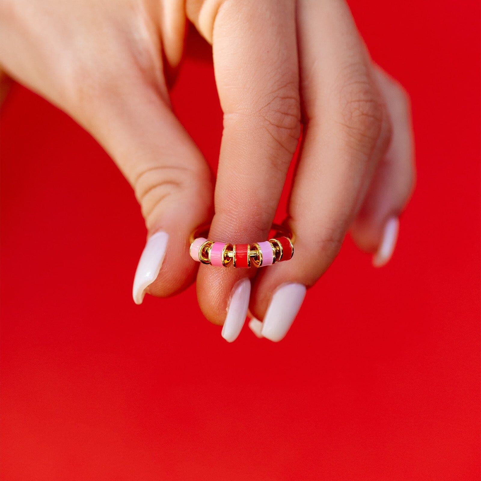Enamel Bead Fidget Ring - Image 5