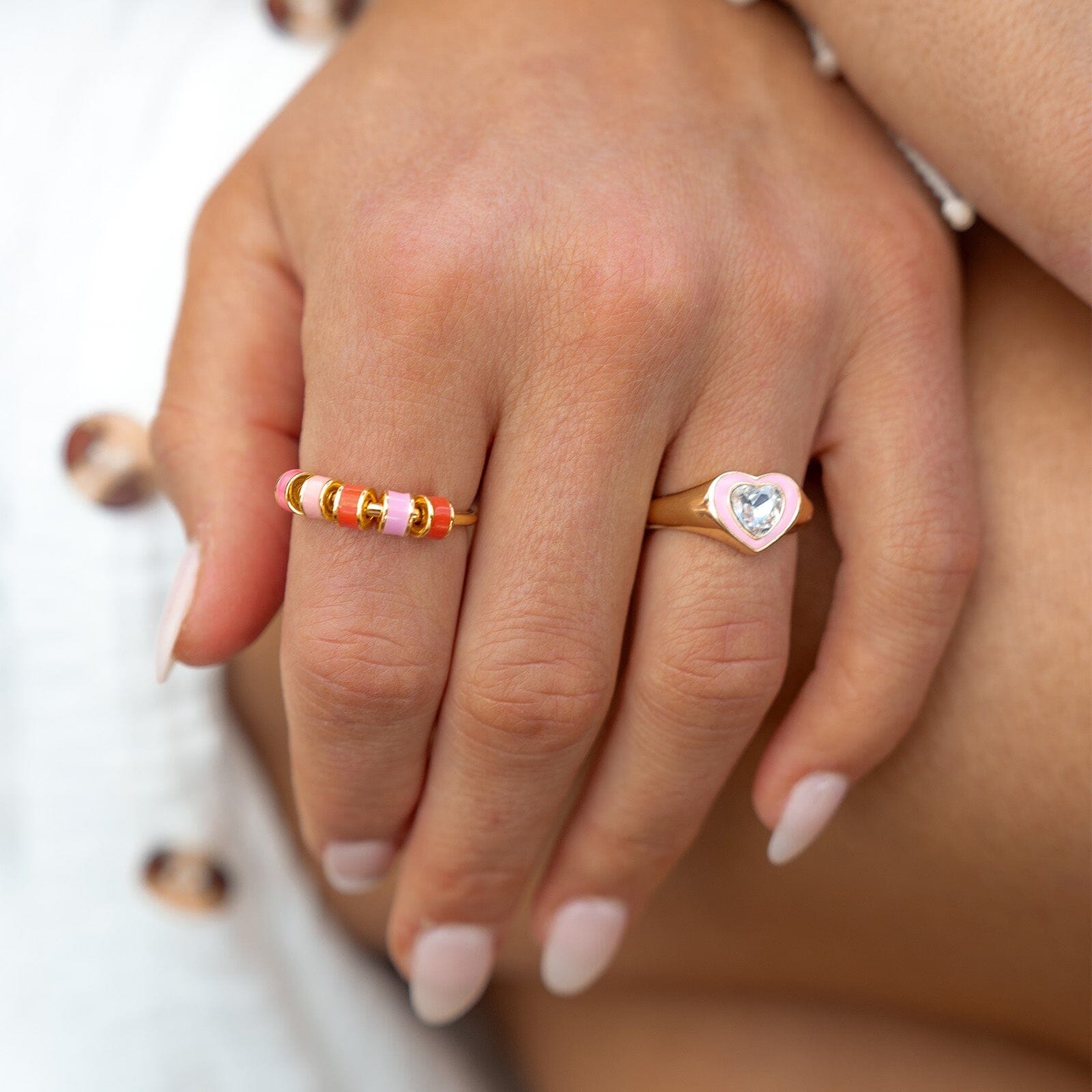 Enamel Bead Fidget Ring - Image 7