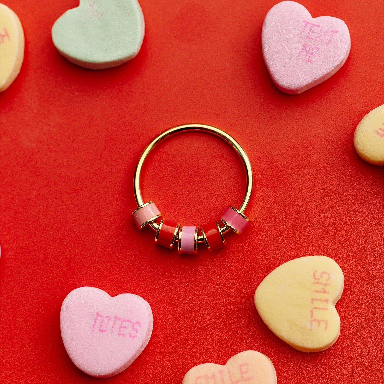 Enamel Bead Fidget Ring - Image 9