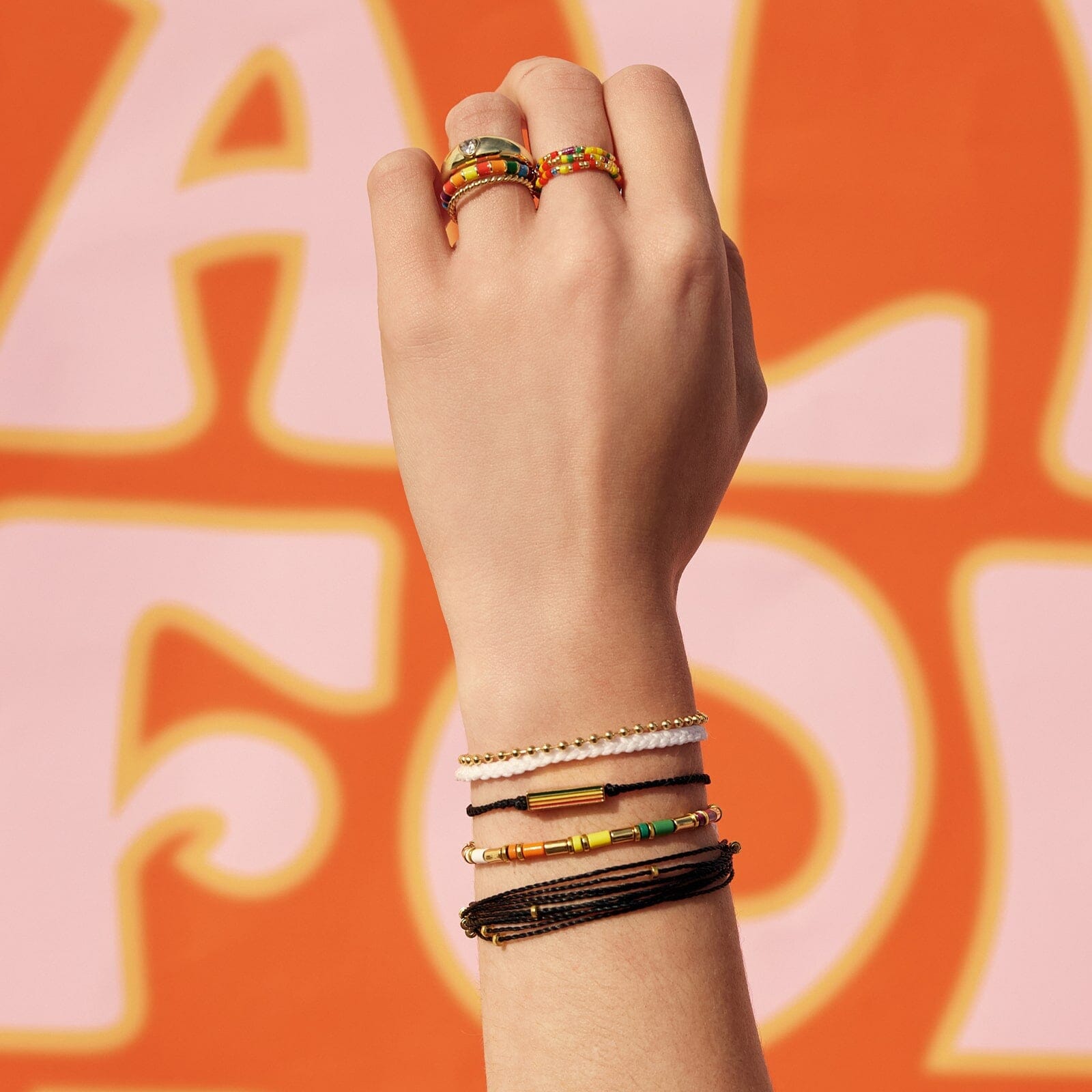 Rainbow Enamel Ring Stack - Image 5