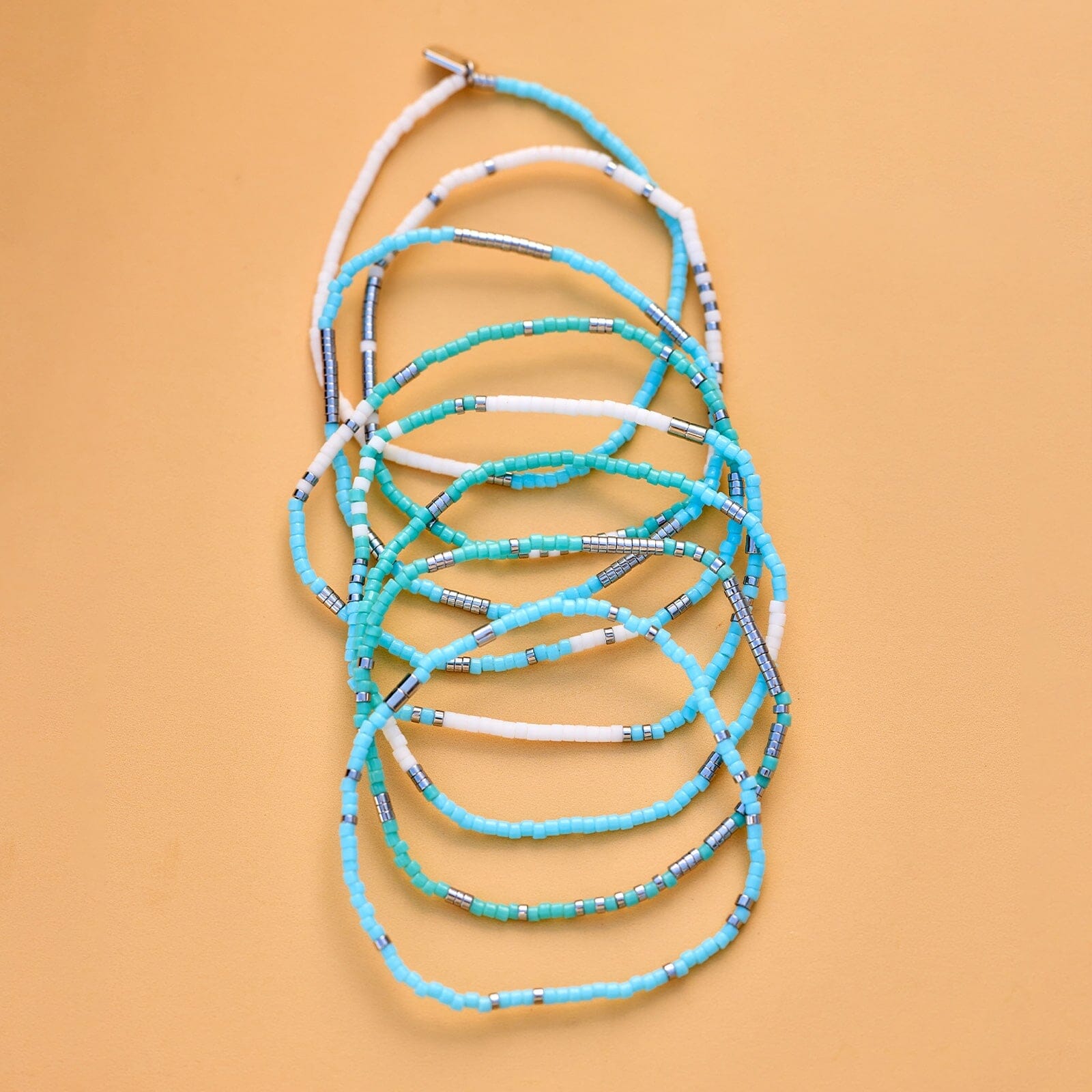 Seafoam Dream Stretch Bracelet Set of 8 - Image 4